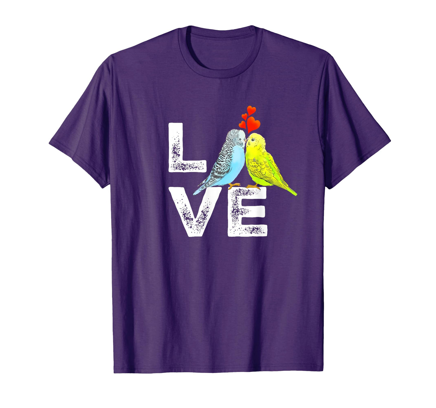Cute Parrot Parakeet Family Love Men Women Boys Girls T-Shirt