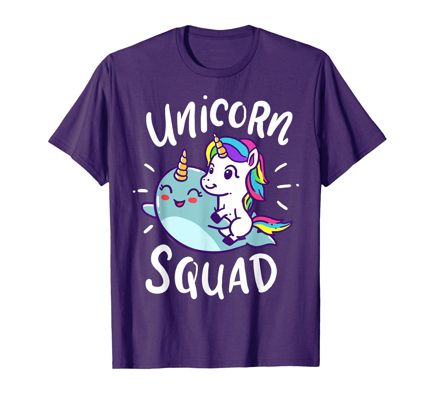 Unicorn Squad Narwhal Funny Cute Birthday Party Present Gift T-Shirt