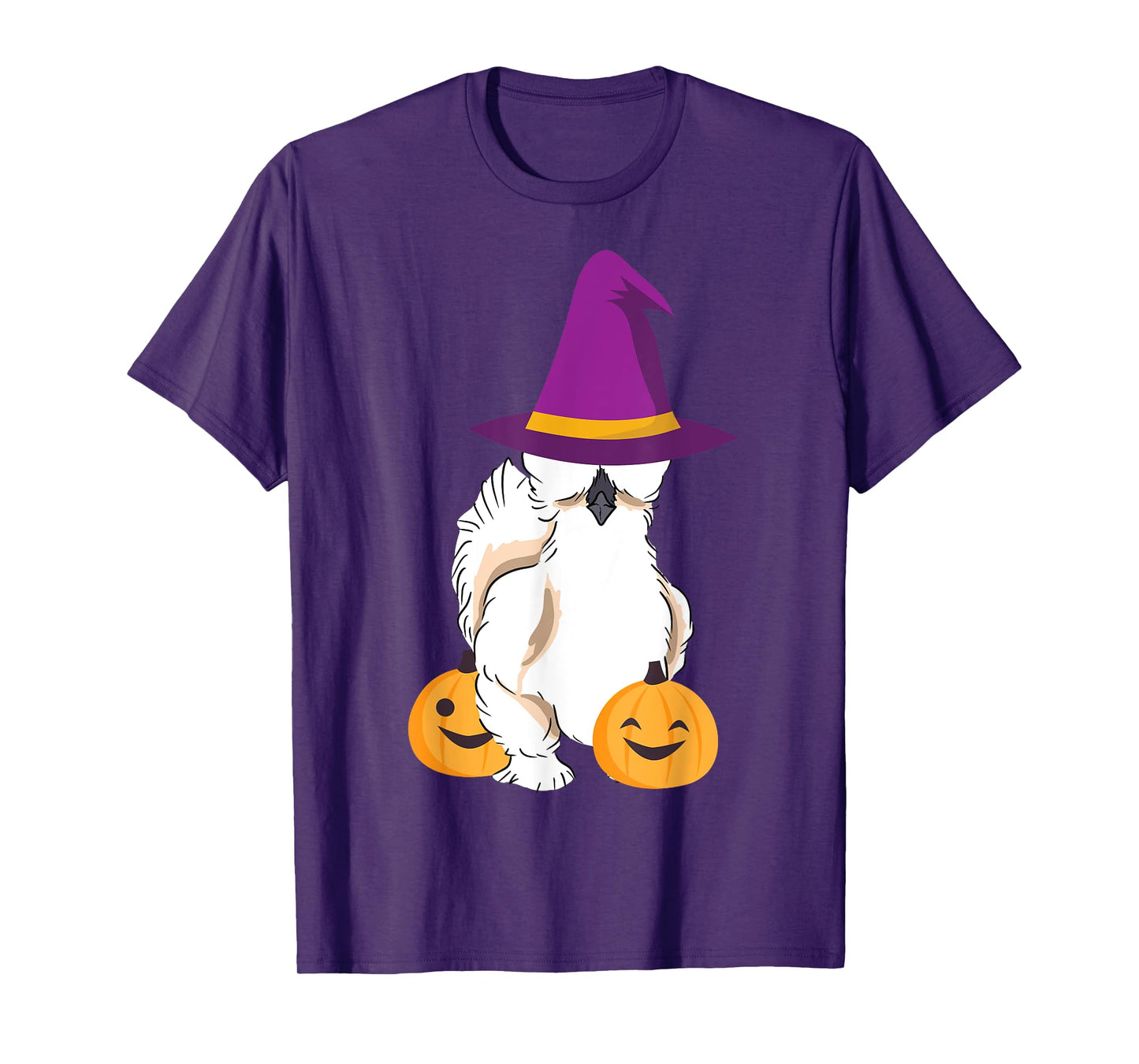 Silkie Silky Chicken Funny Halloween Graphic T-Shirt