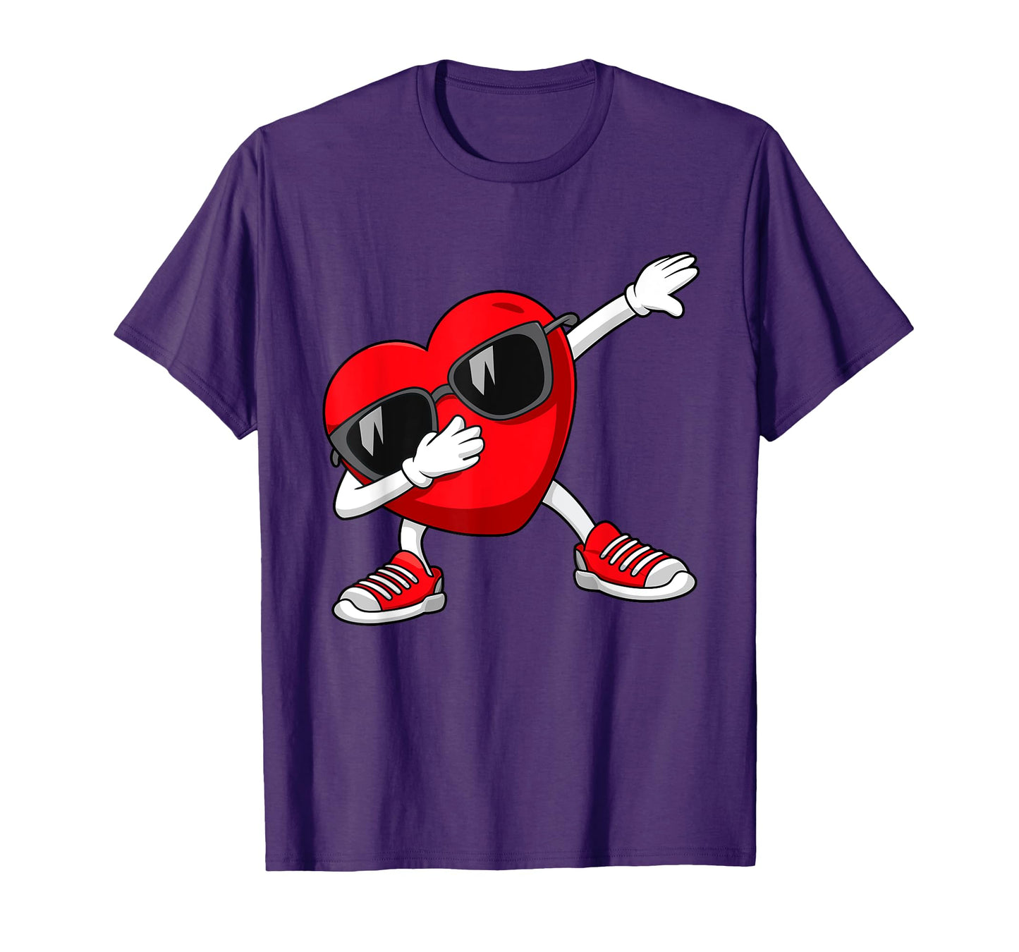 Valentines Day Dabbing Heart Dab For Teens Boys Girls Kids T-Shirt