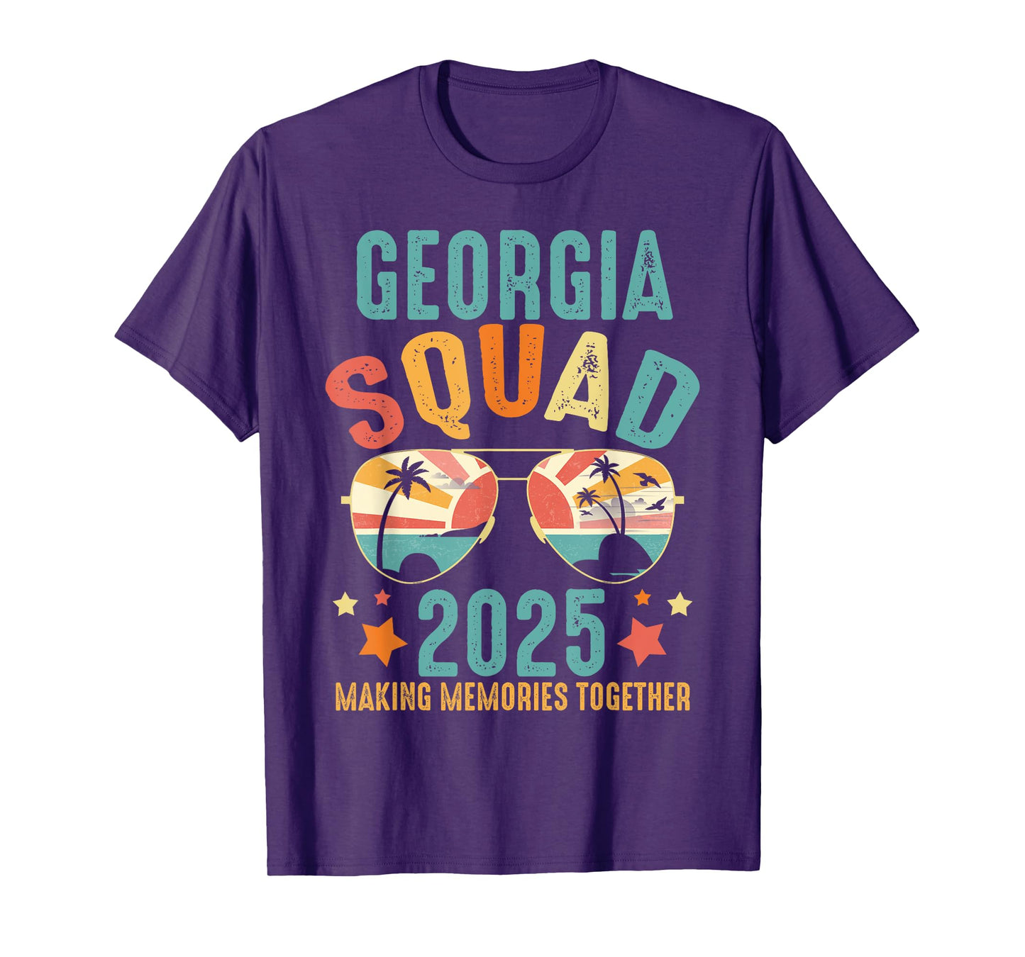 Georgia Squad 2025 Funny Groovy Reunion Friends Trip Match T-Shirt