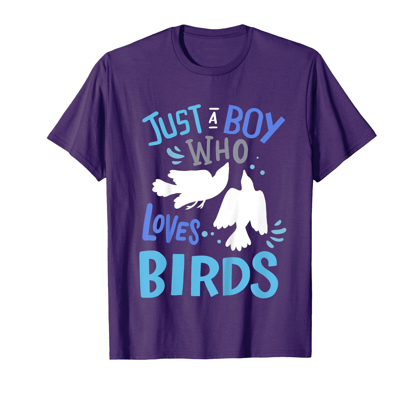 Kids Bird Just A Boy Who Loves Birds Gift T-Shirt