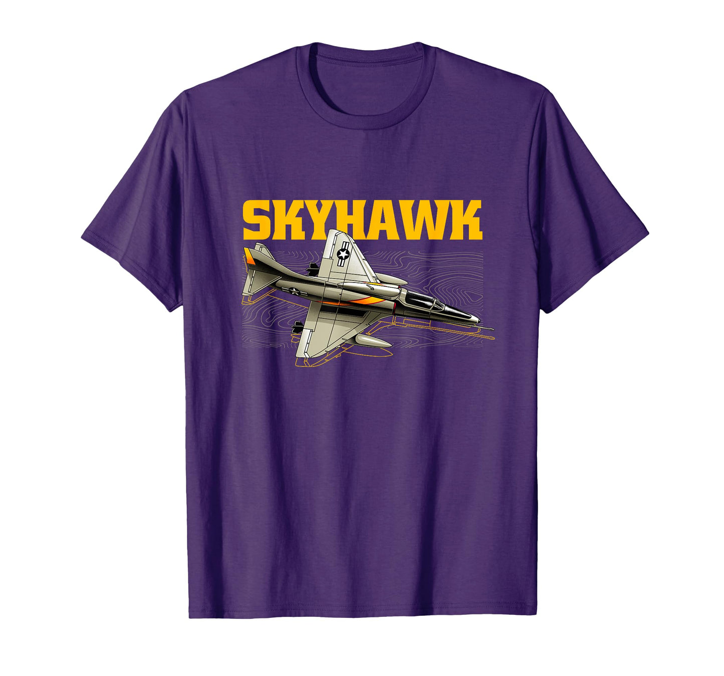 USA Military Warbird Airplane Skyhawk T-Shirt