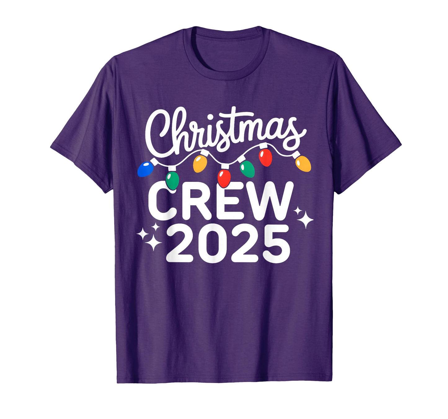 Christmas Crew 2025 Family Christmas Pajamas Xmas Matching T-Shirt