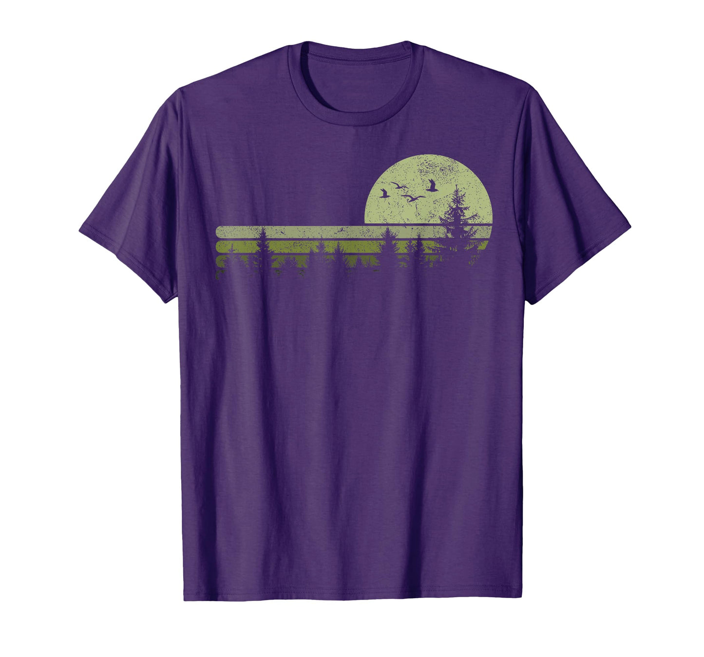 Vintage Forest Nature Trees Hiking Outdoor Wildlife T-Shirt