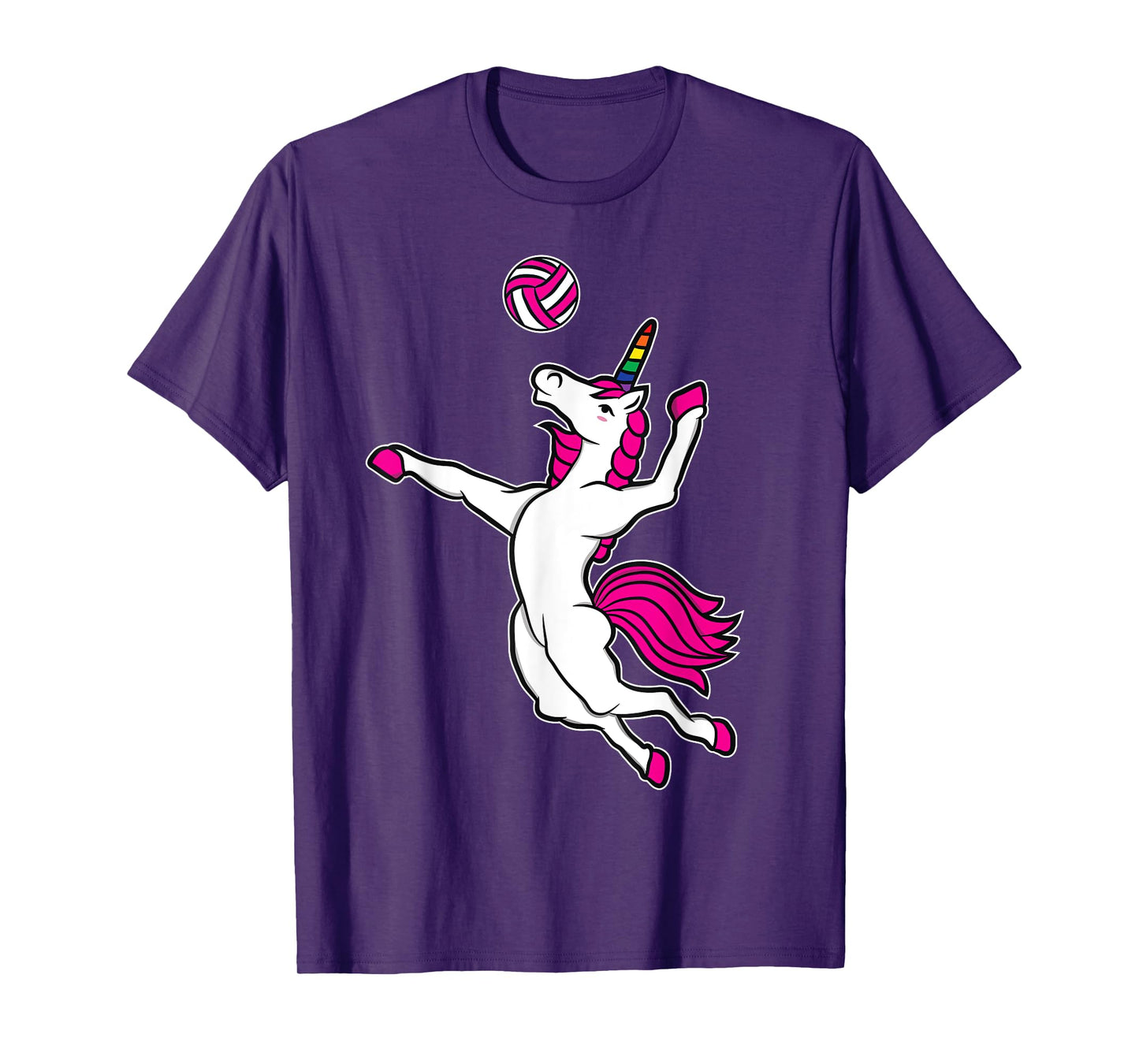 Funny Volleyball Unicorn T-Shirt For Volleyball Girls T-Shirt