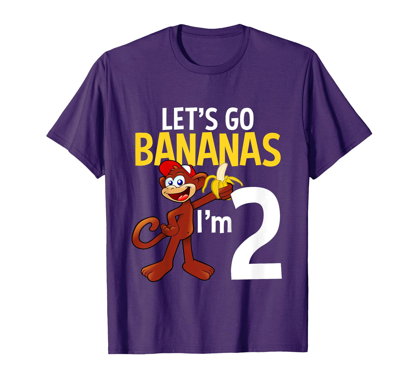 2 Year Old Monkey Birthday Party Zoo Animal Theme 2nd Gift T-Shirt