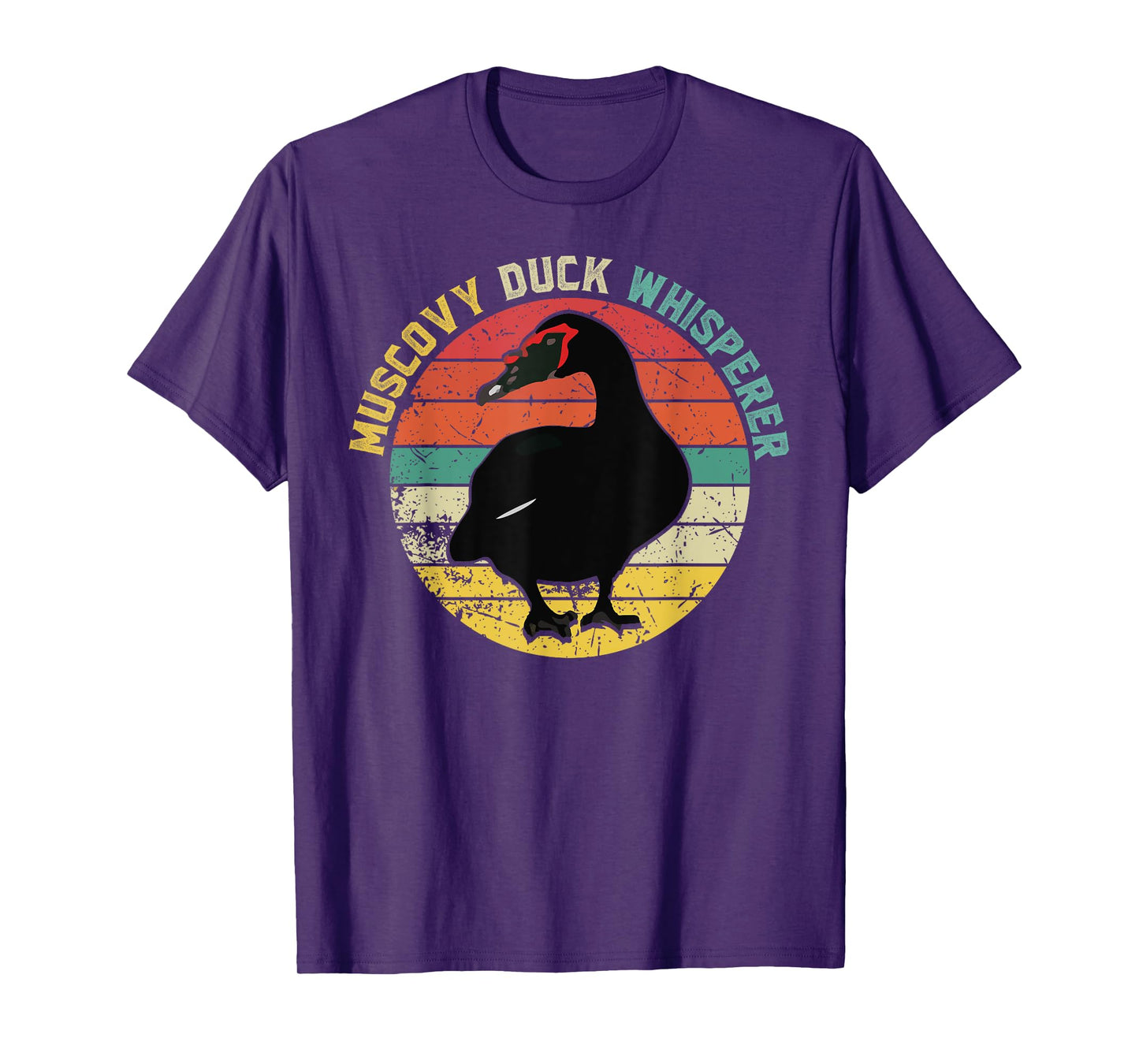 Retro Muscovy Duck Whisperer Funny Farmer Muscovy Duck gift T-Shirt