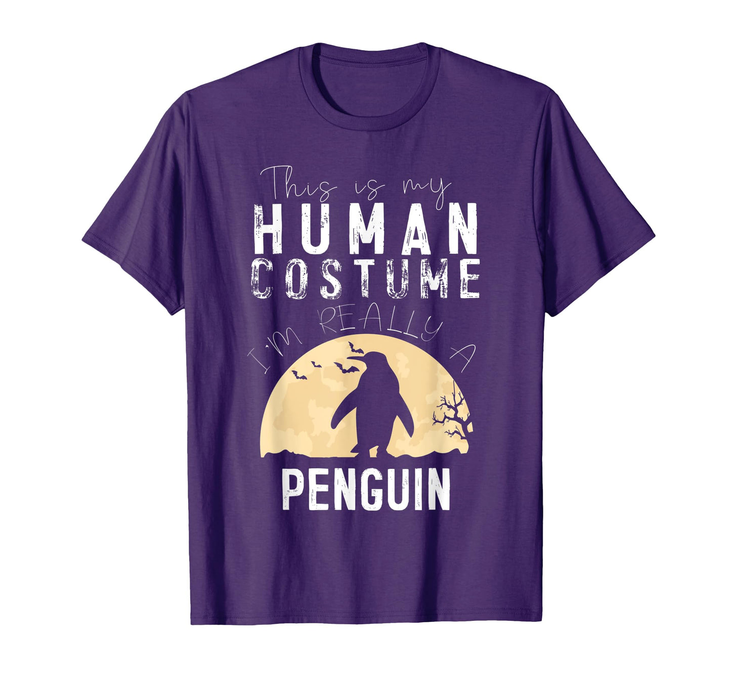 Halloween Human Costume Penguin Creepy Horror T-Shirt