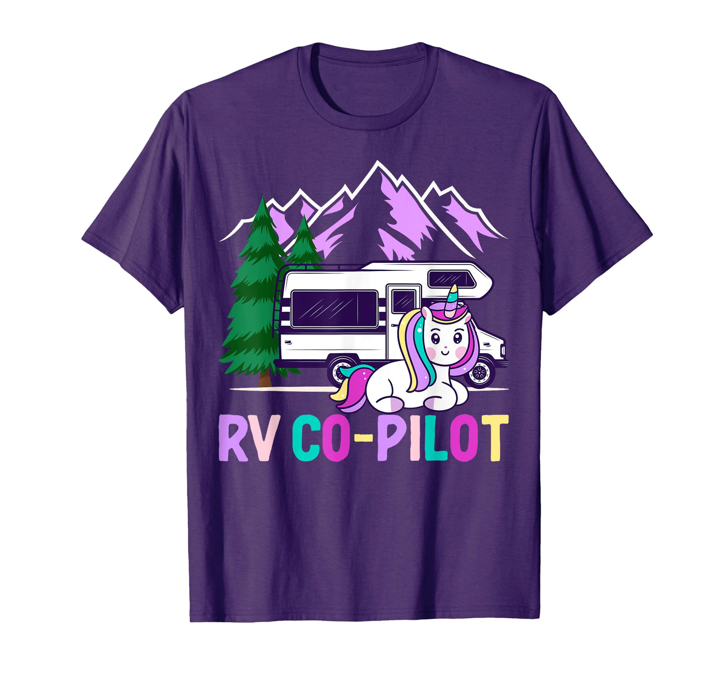 Rv Co-Pilot Rv Driver Rv Camper Rv Camping Girl T-Shirt