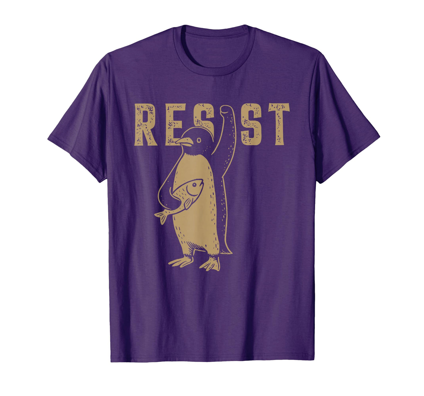 Resist Penguin Activism Graphic Design T-Shirt