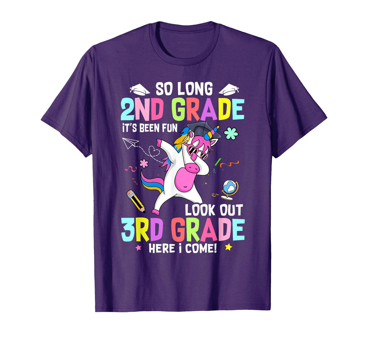 So Long 2nd Grade It's Been Fun Look Out 3rd Grade Unicorn T-Shirt