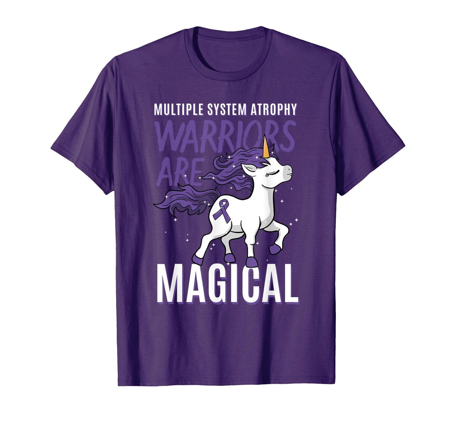 Multiple System Atrophy Unicorn Neurodegenerative Disorder T-Shirt