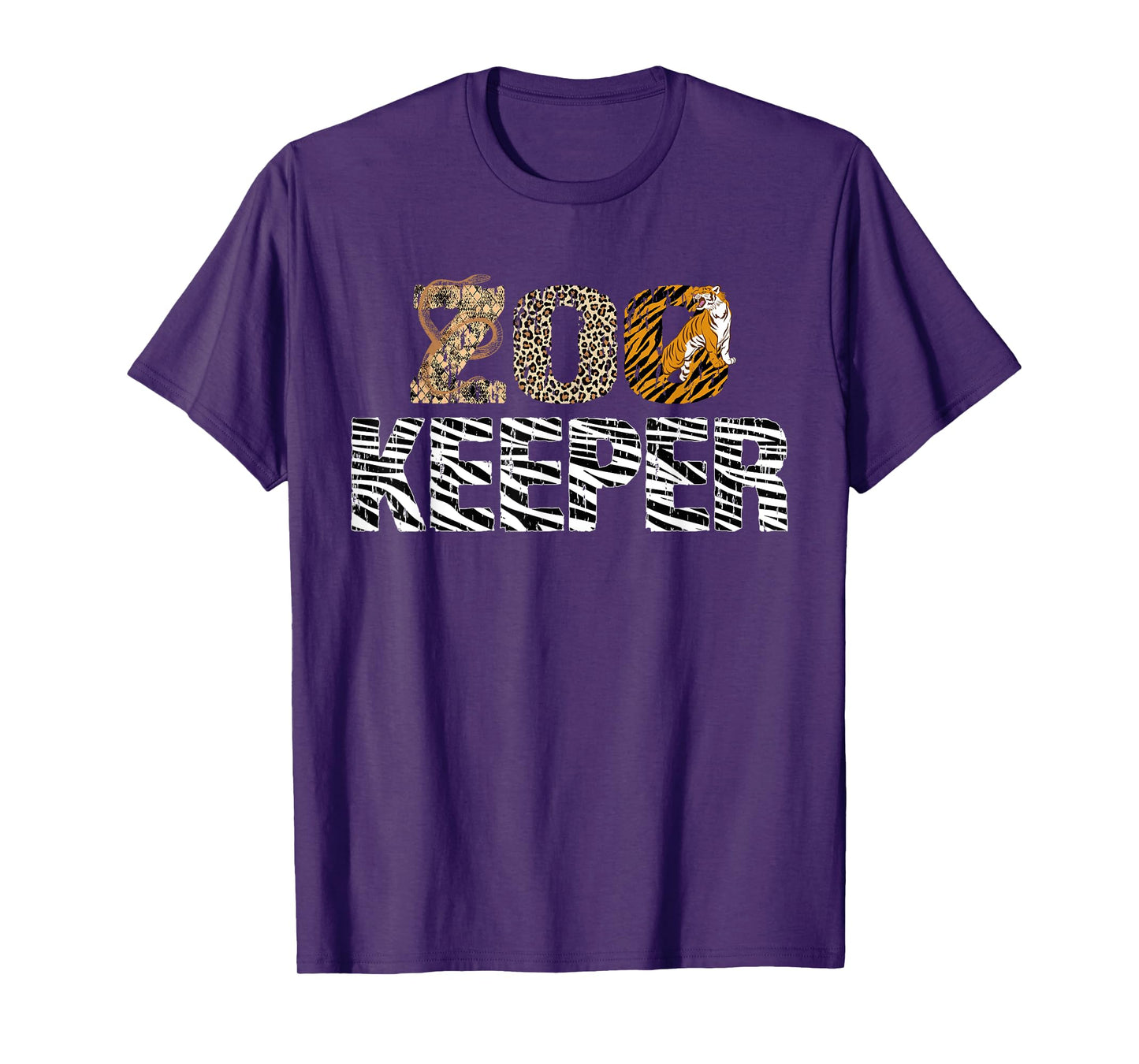 Zookeeper Costume African Animals Zebra Wild Print Savanna T-Shirt