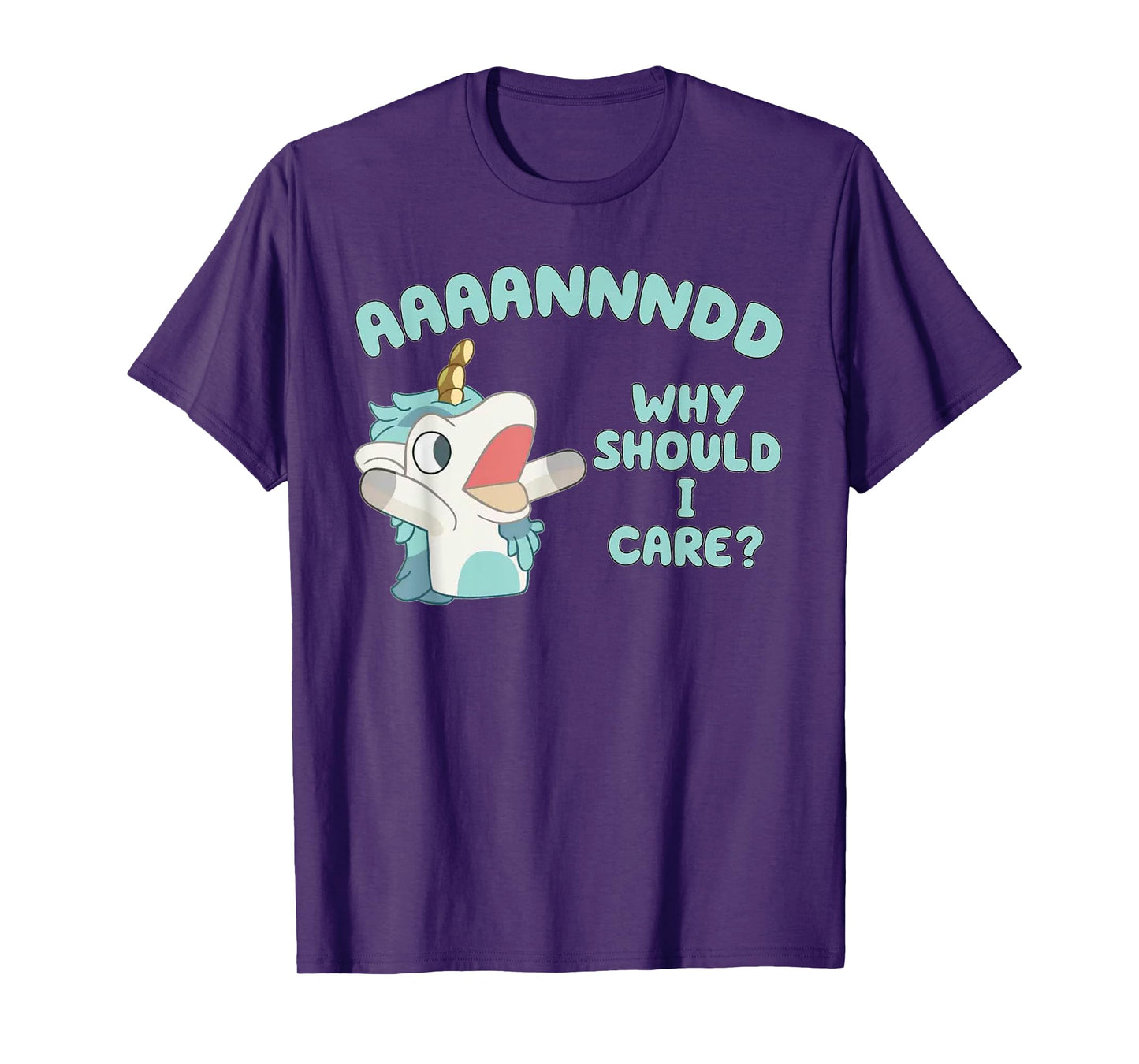 And Why Should I Care? Funny Sarcastic Unicorn T-Shirt