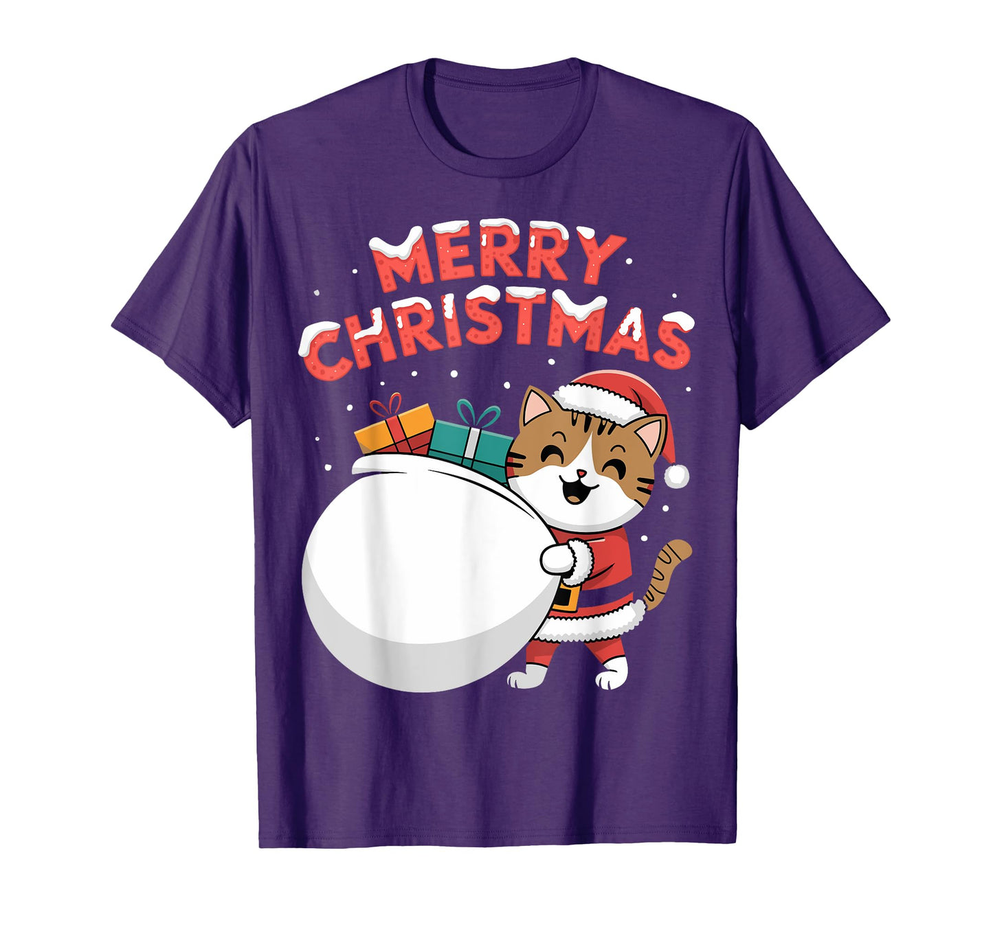 Merry Christmas Cat T-Shirt