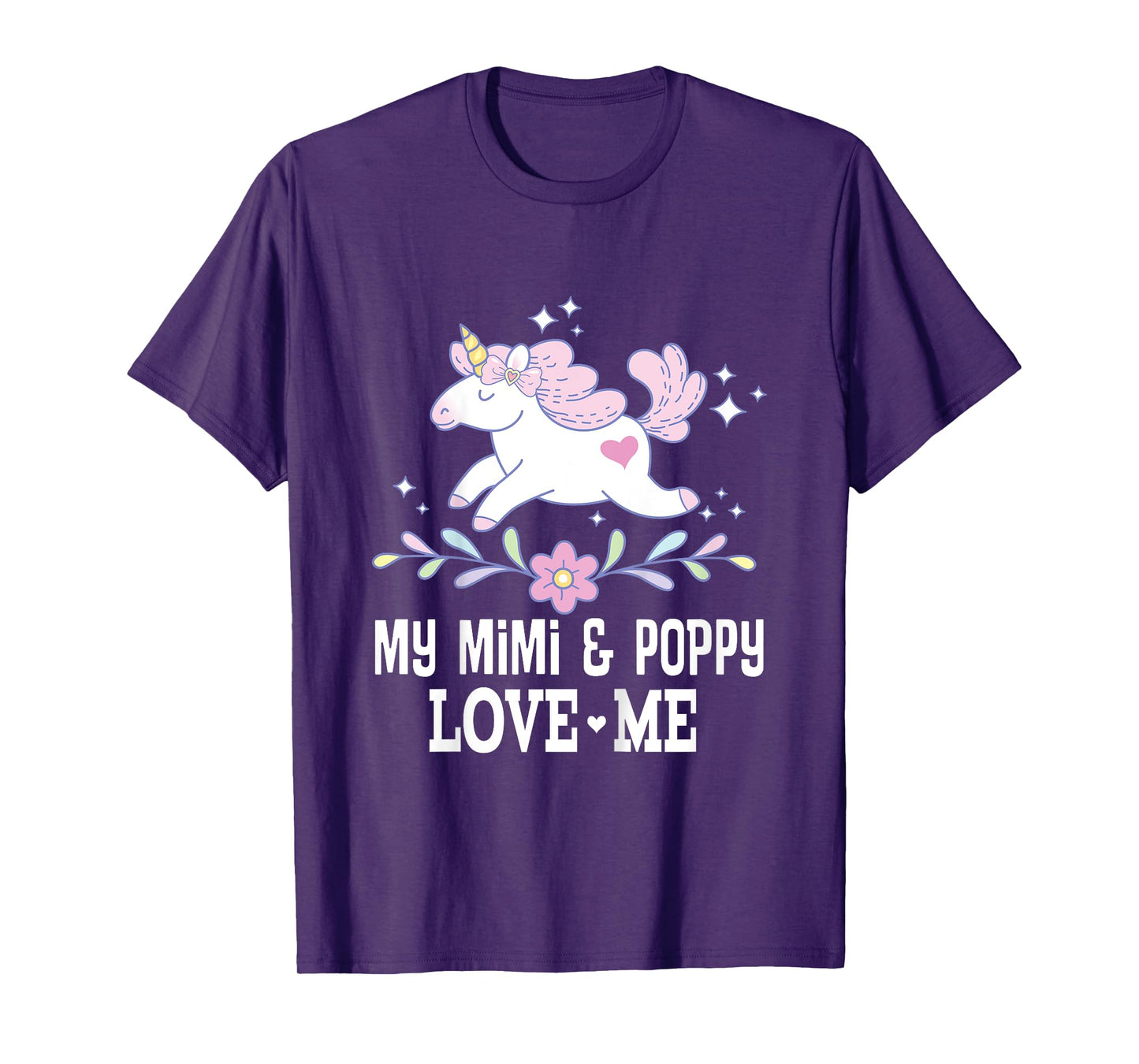 My Mimi and Poppy Love Me Grandchild Unicorn T-Shirt