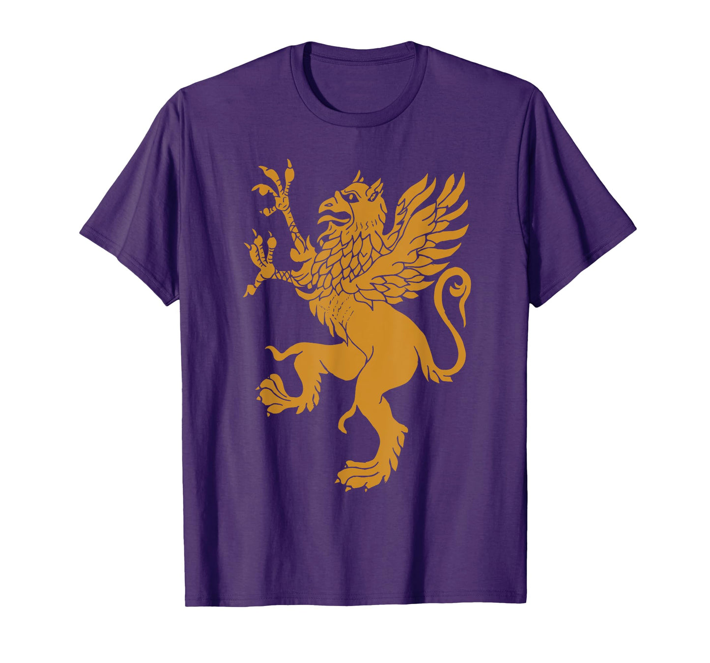 GRIFFIN Gold Eagle Lion Medieval Bird Welsh Design T-Shirt