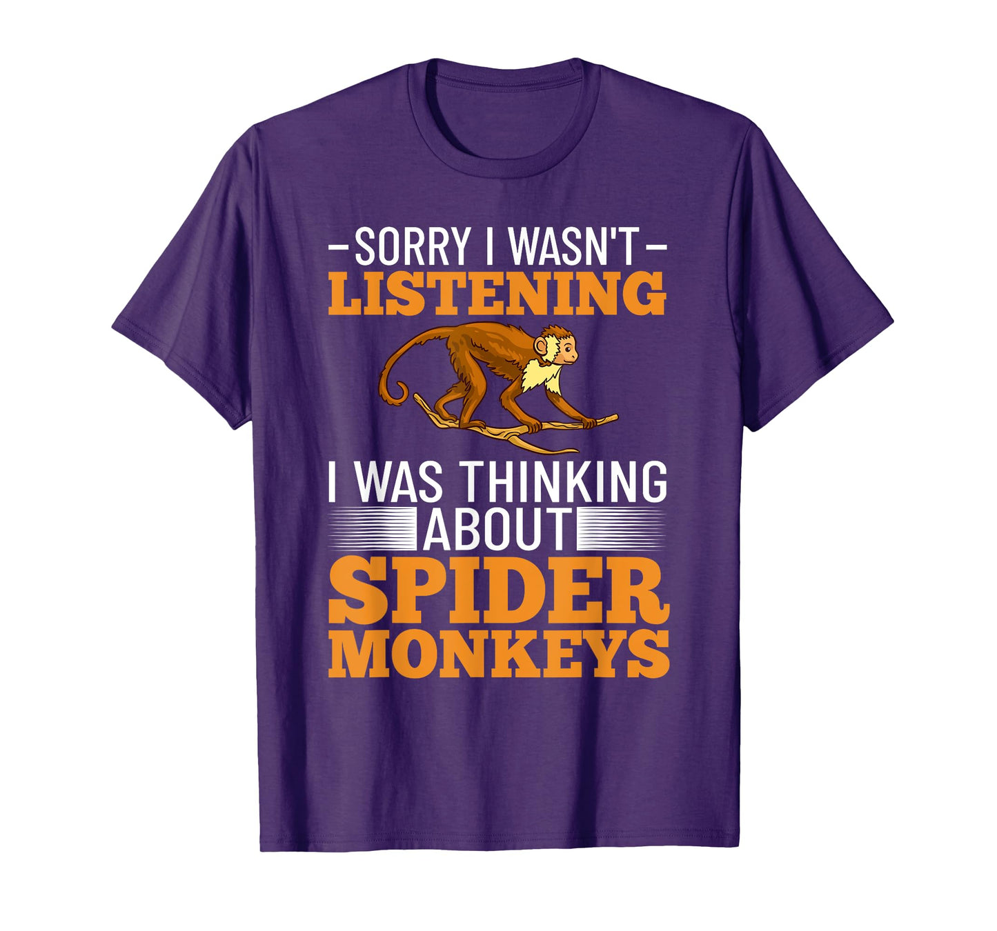 Spider Monkey Funny Animals Cute Pet T-Shirt