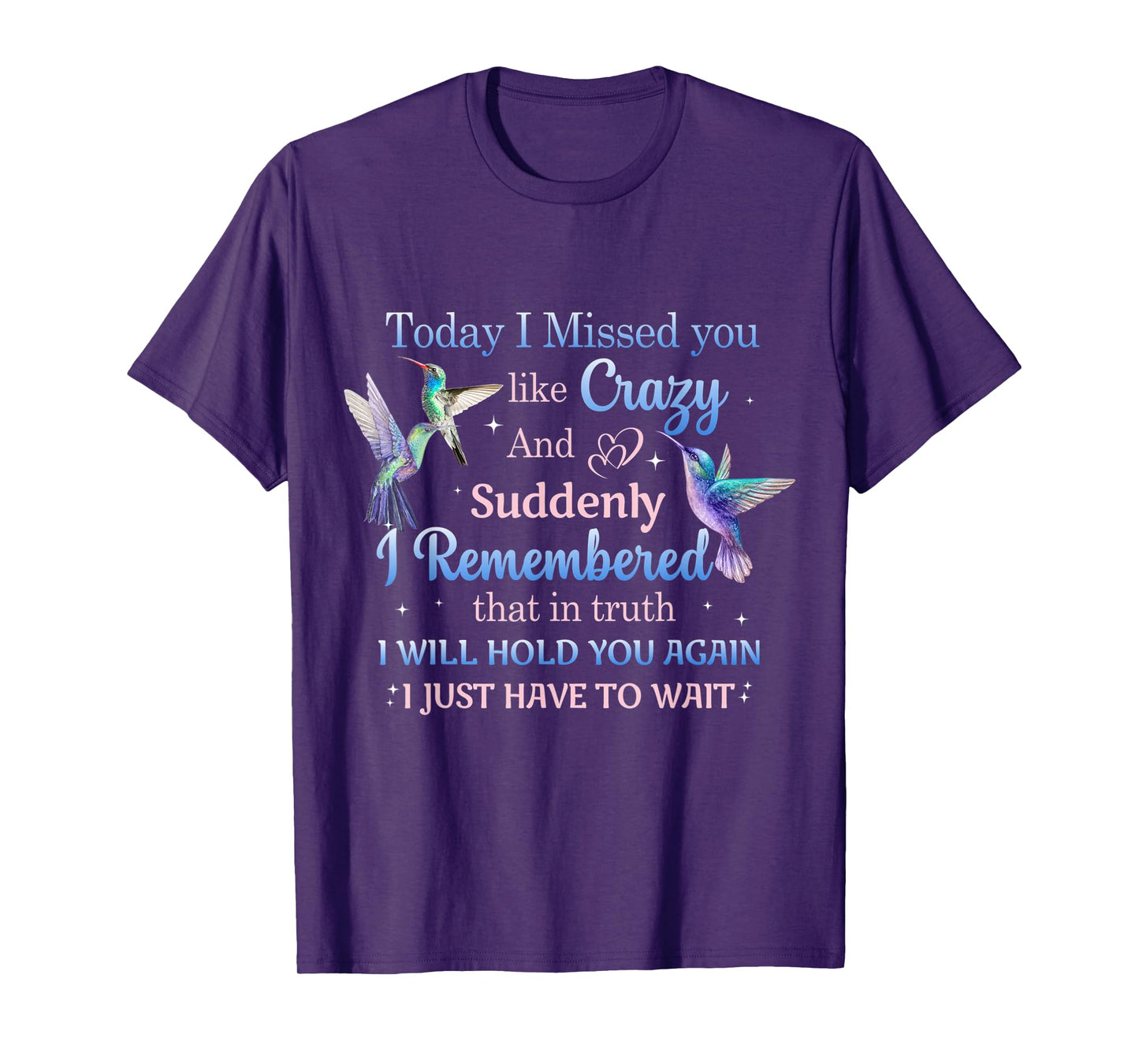 Today I Missed You Like Crazy - Humming Bird Lover T-Shirt
