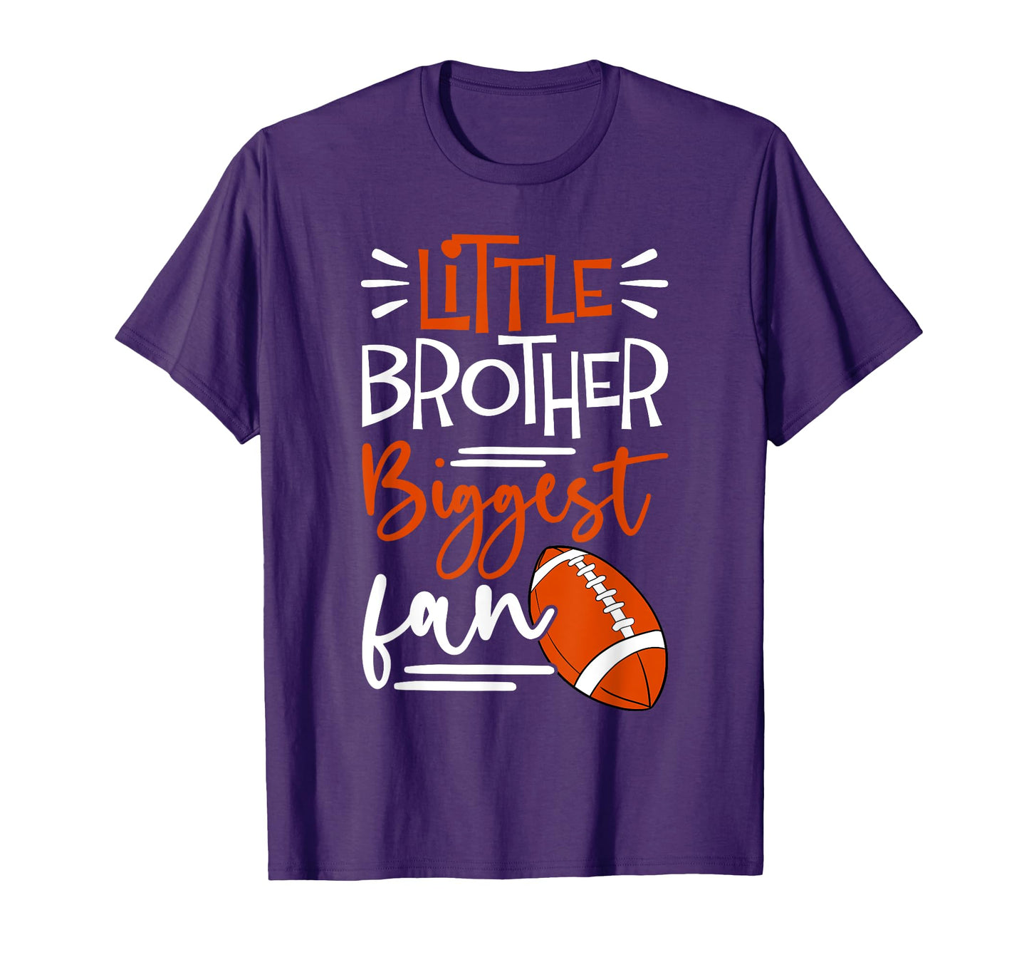 Little Brother Biggest Fan Football, Football Boys T-Shirt