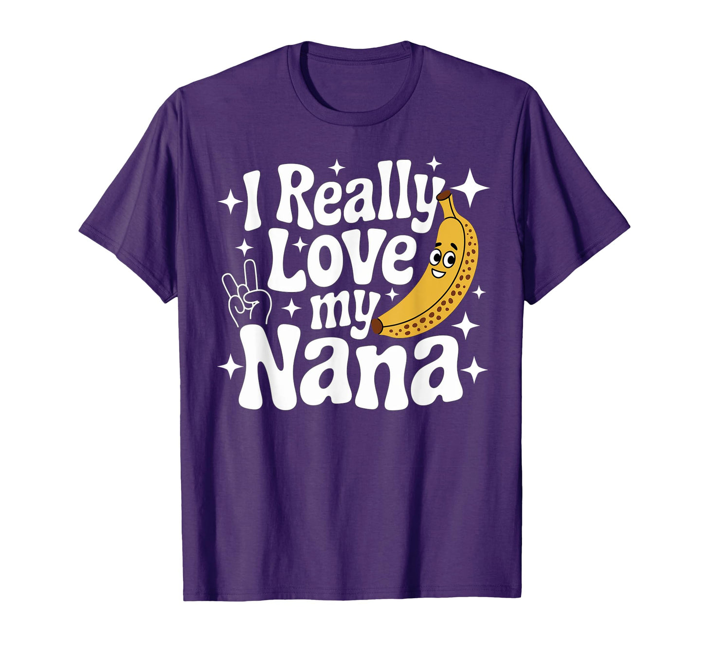 Cute Funny Banana Nana Toddler Kid I Really Love My Nana T-Shirt