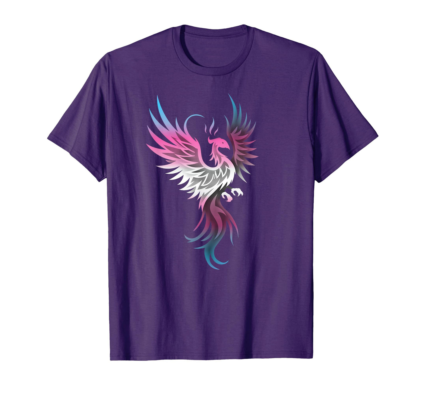 Transgender Phoenix Bird Trans Pride Flag Rising From Ashes T-Shirt