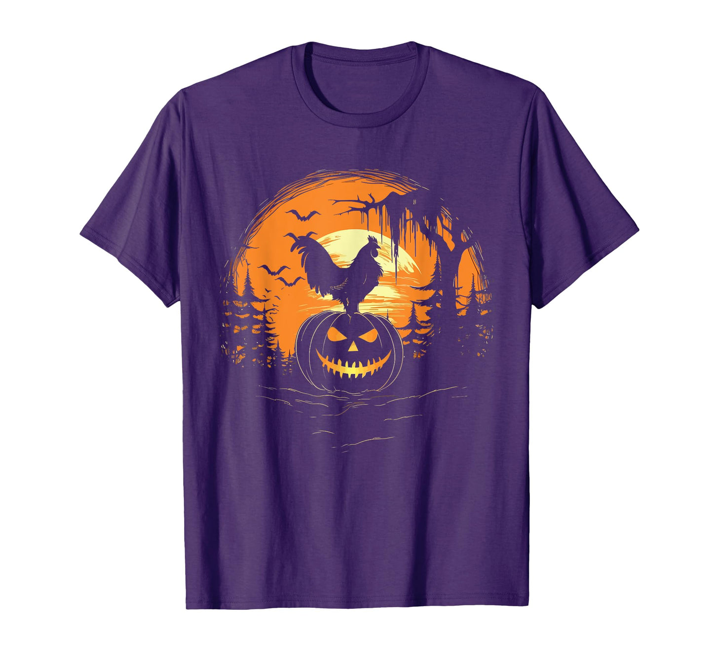 Chicken Halloween Trick Or Treat Chicken Farmer Rooster T-Shirt