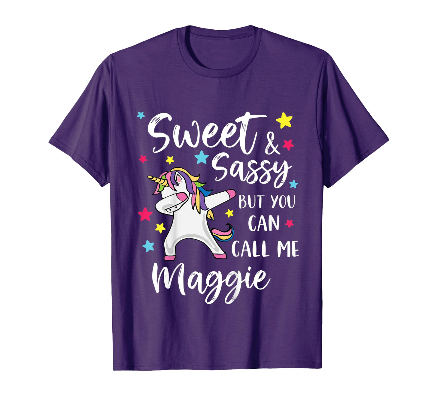 Kids Sweet And Sassy But You Can Call Me Maggie Personalized Name T-Shirt
