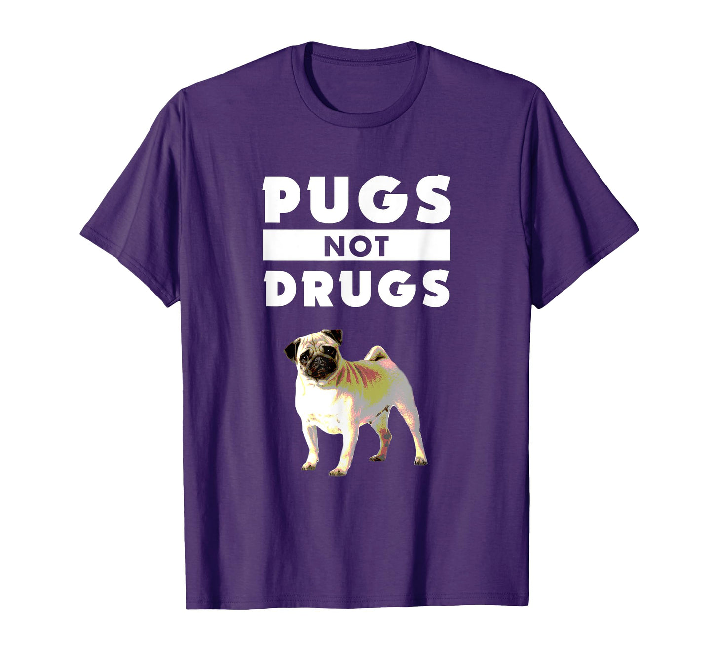 Funny Pugs Not Drugs Life Dog Puppy Lover T-Shirt for Men Women Kids