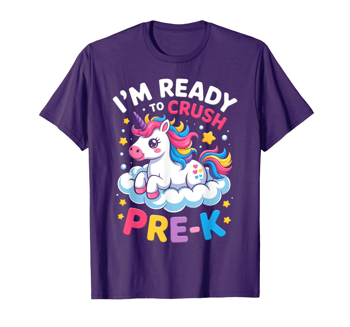 First Day of Preschool I'm Ready To Crush Pre-K Unicorn Kids T-Shirt