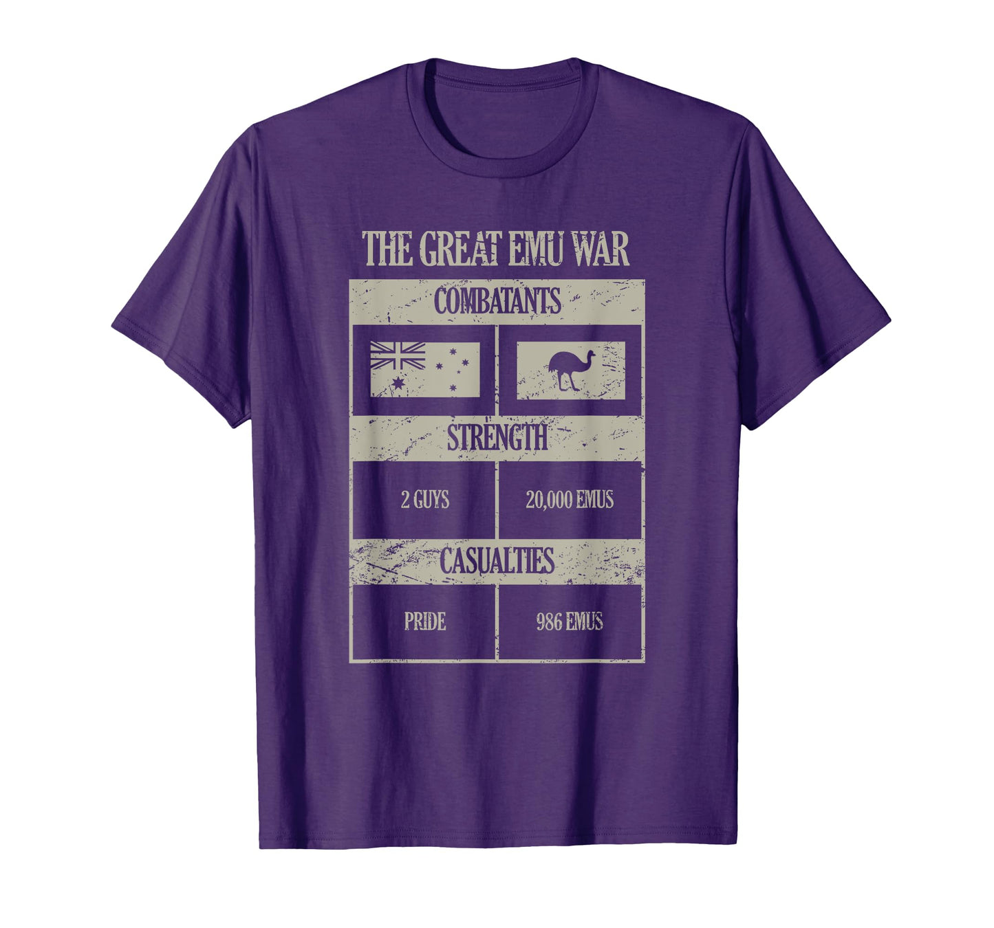 Distressed Great Emu War T-Shirt For Australian History Fans T-Shirt