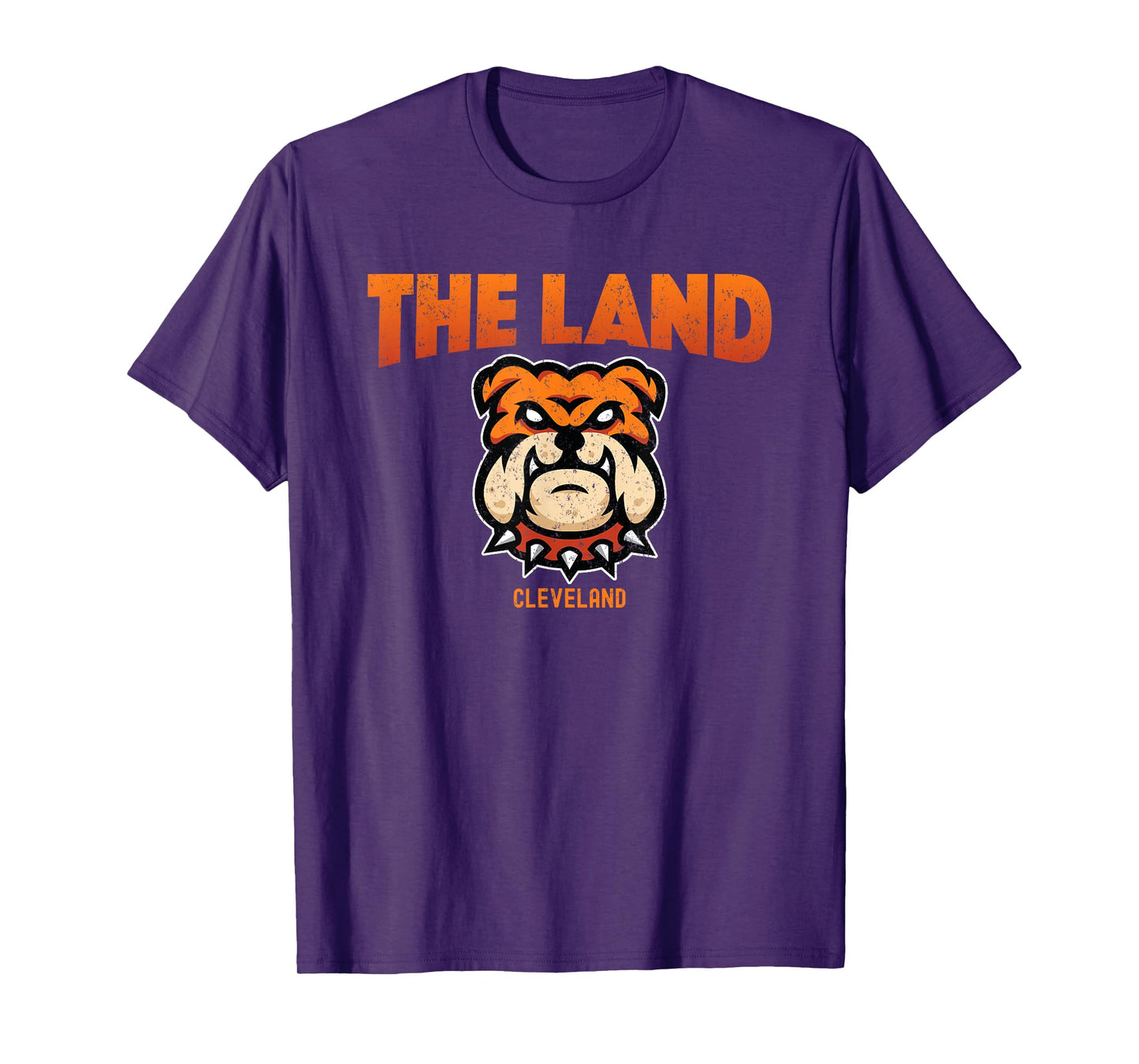 Cleveland Ohio The Land Football Dog Lover Bulldog Men Women T-Shirt