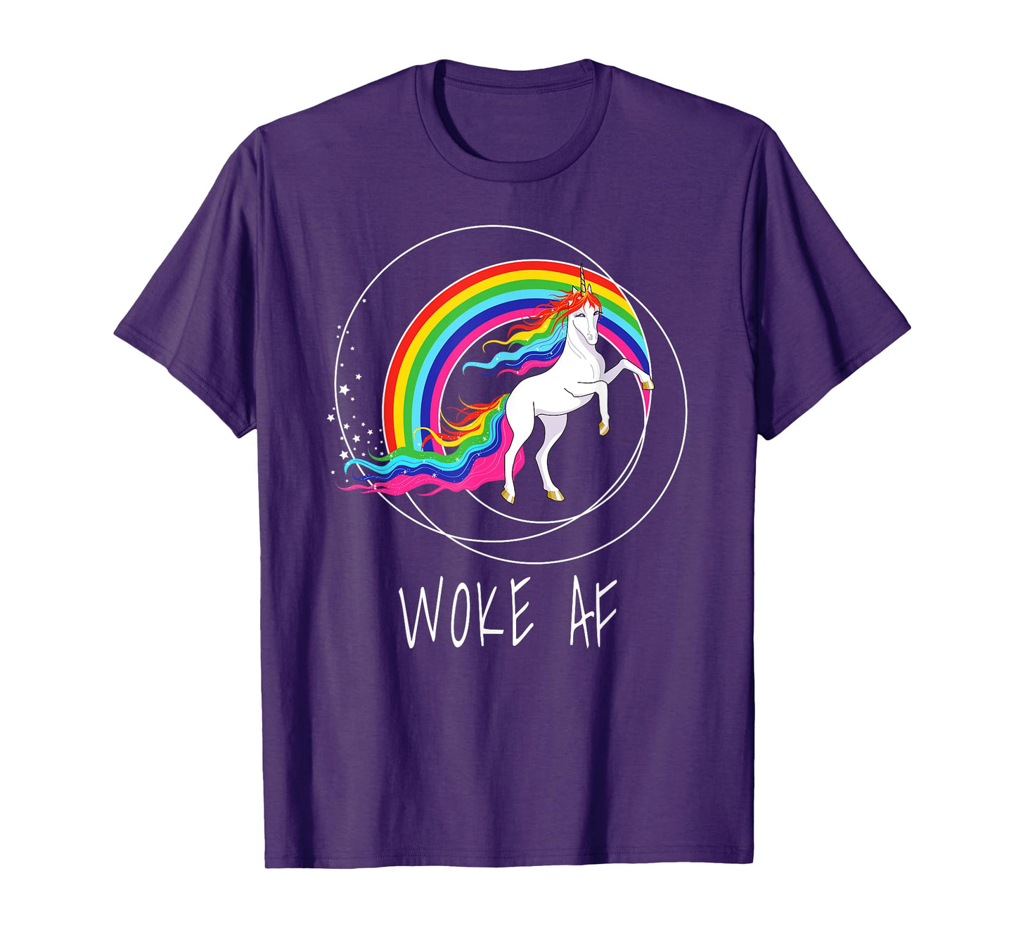 Woke AF Unicorn Spiritual Political Activist T-Shirt