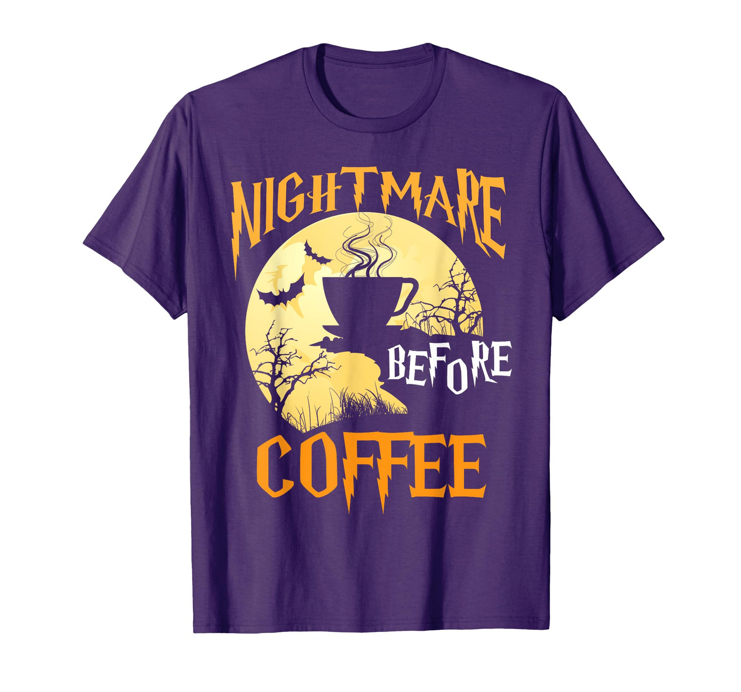 Cute Nightmare Before Coffee Halloween Shirt Funny Mug Gift T-Shirt