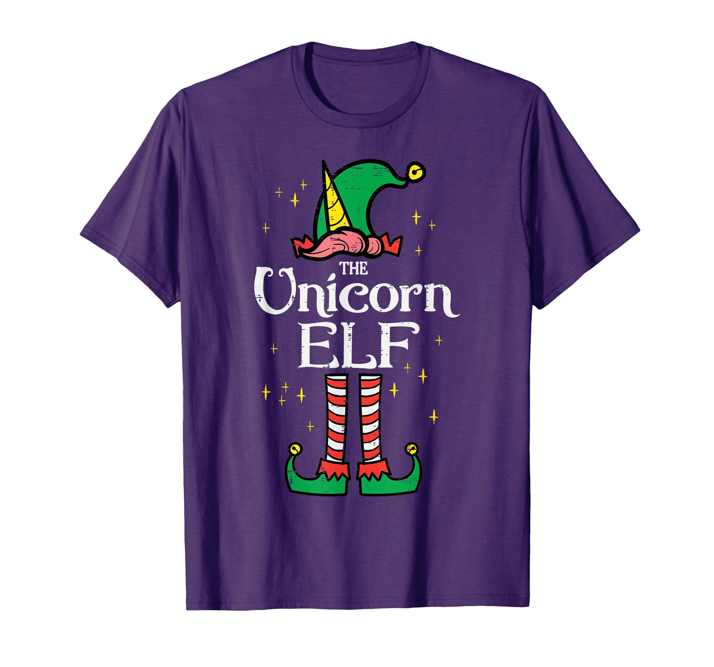 Christmas Unicorn Elf Xmas Family Match Girls Kids Toddler T-Shirt