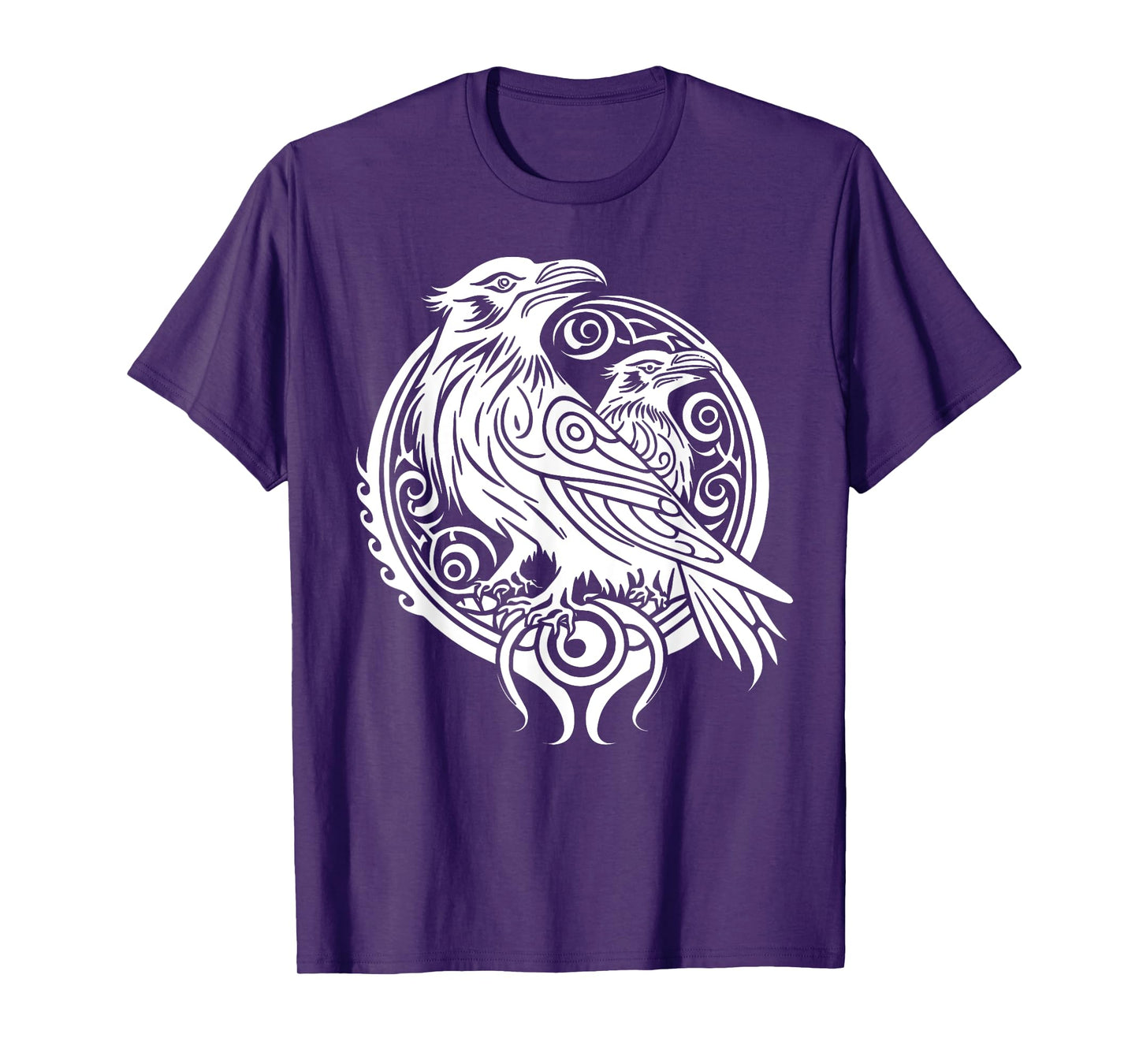 Odins Raven Norse Mythology Viking Birds Celtic Knots Asgard T-Shirt