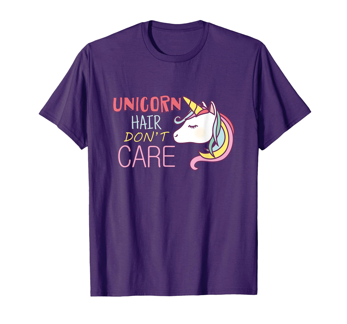 Unicorn Hair Don't Care T-Shirt Cool Unicorn Tshirt