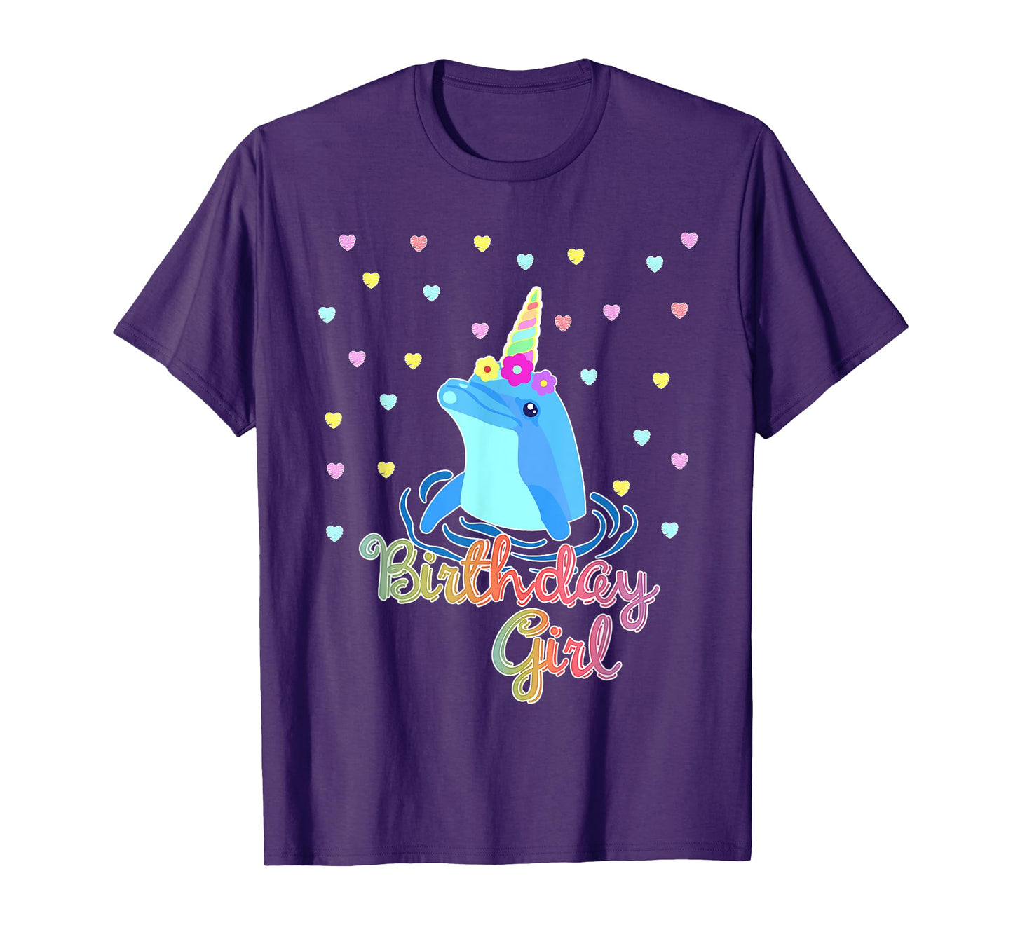 Dolphin Unicorn Birthday Party Outfit T-Shirt