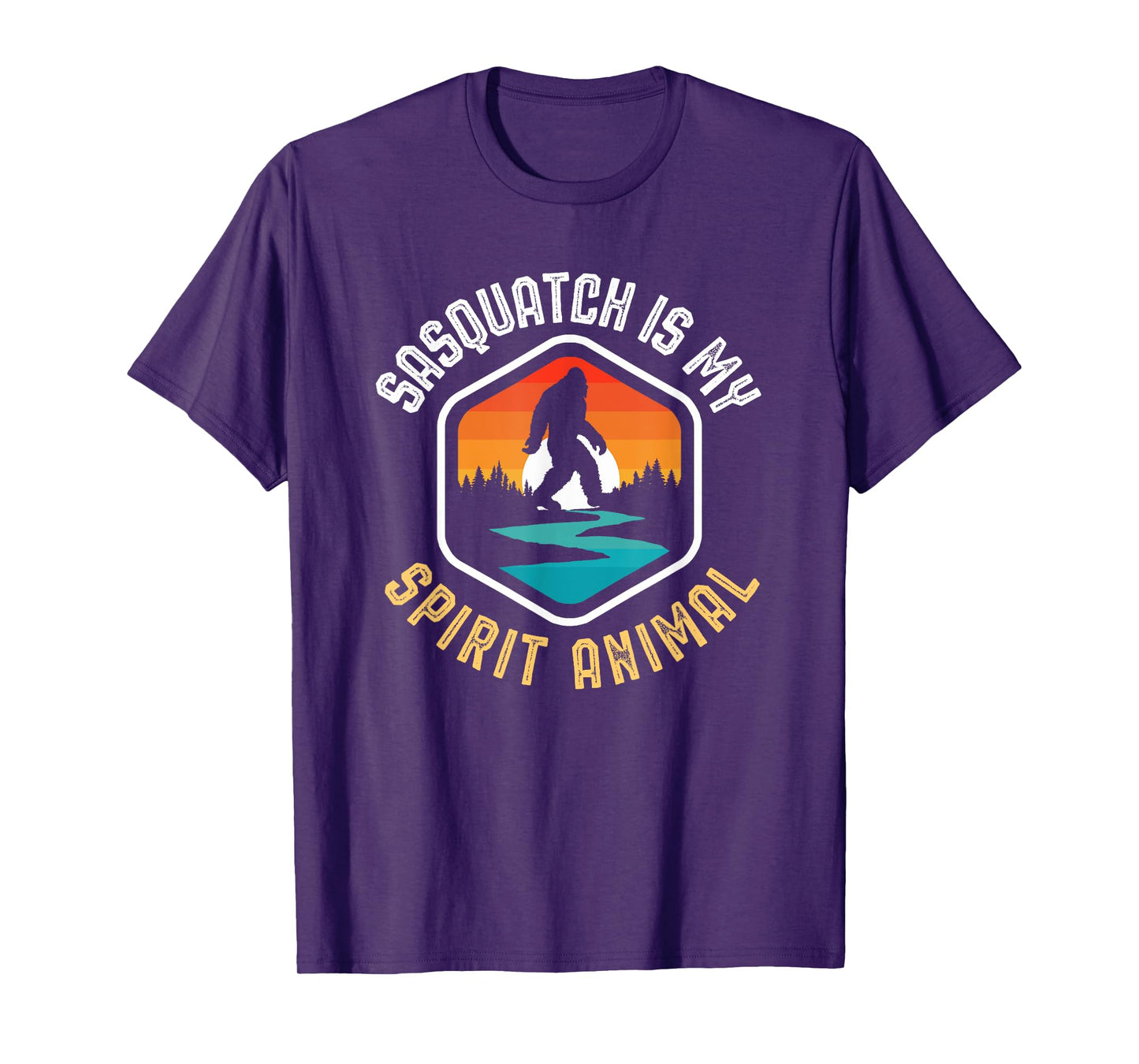 Sasquatch is my Spirit Animal Vintage Bigfoot Outdoor T-Shirt