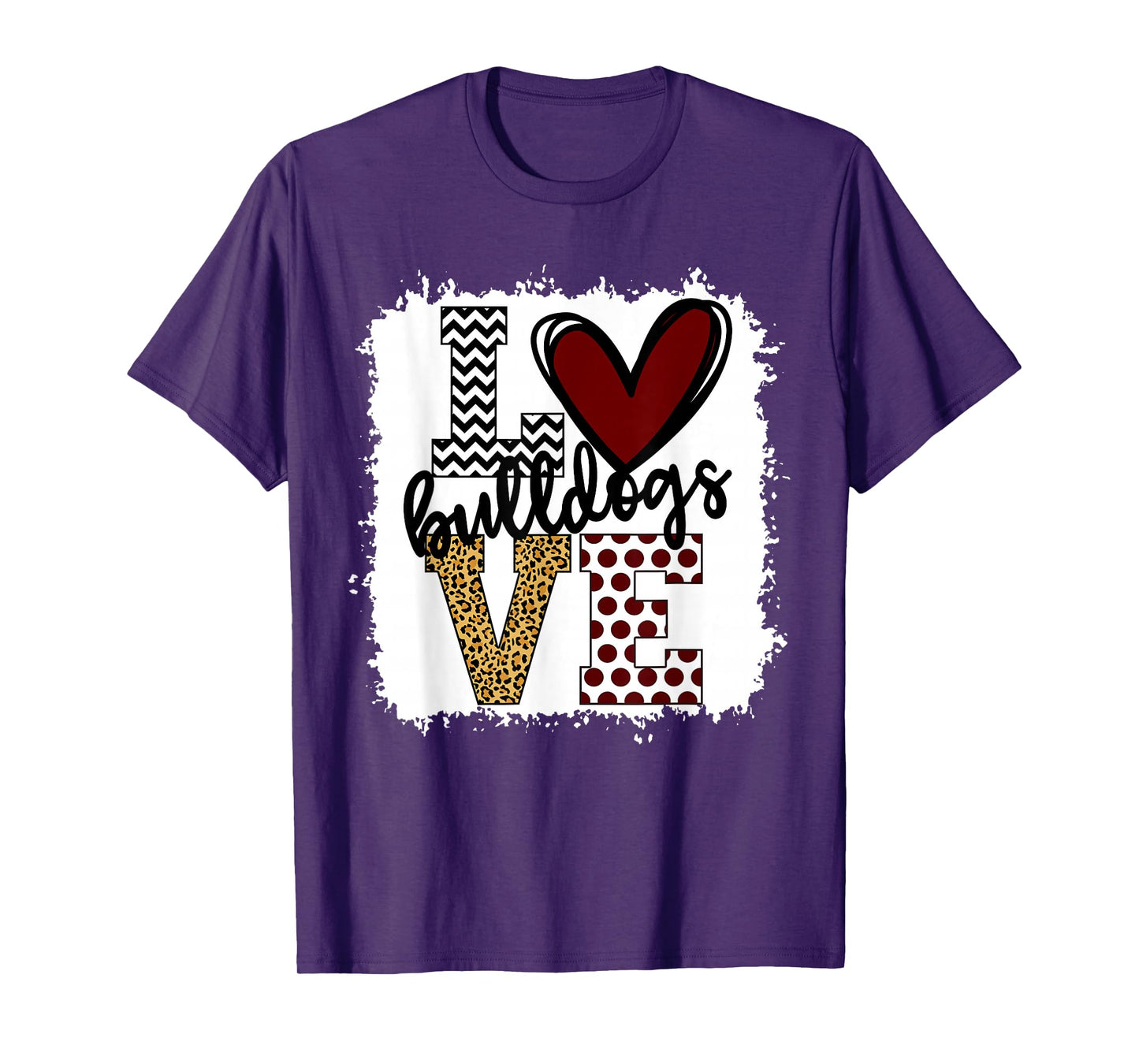 Bulldogs Mascot Love - School Spirit Fantastic Gifts T-Shirt