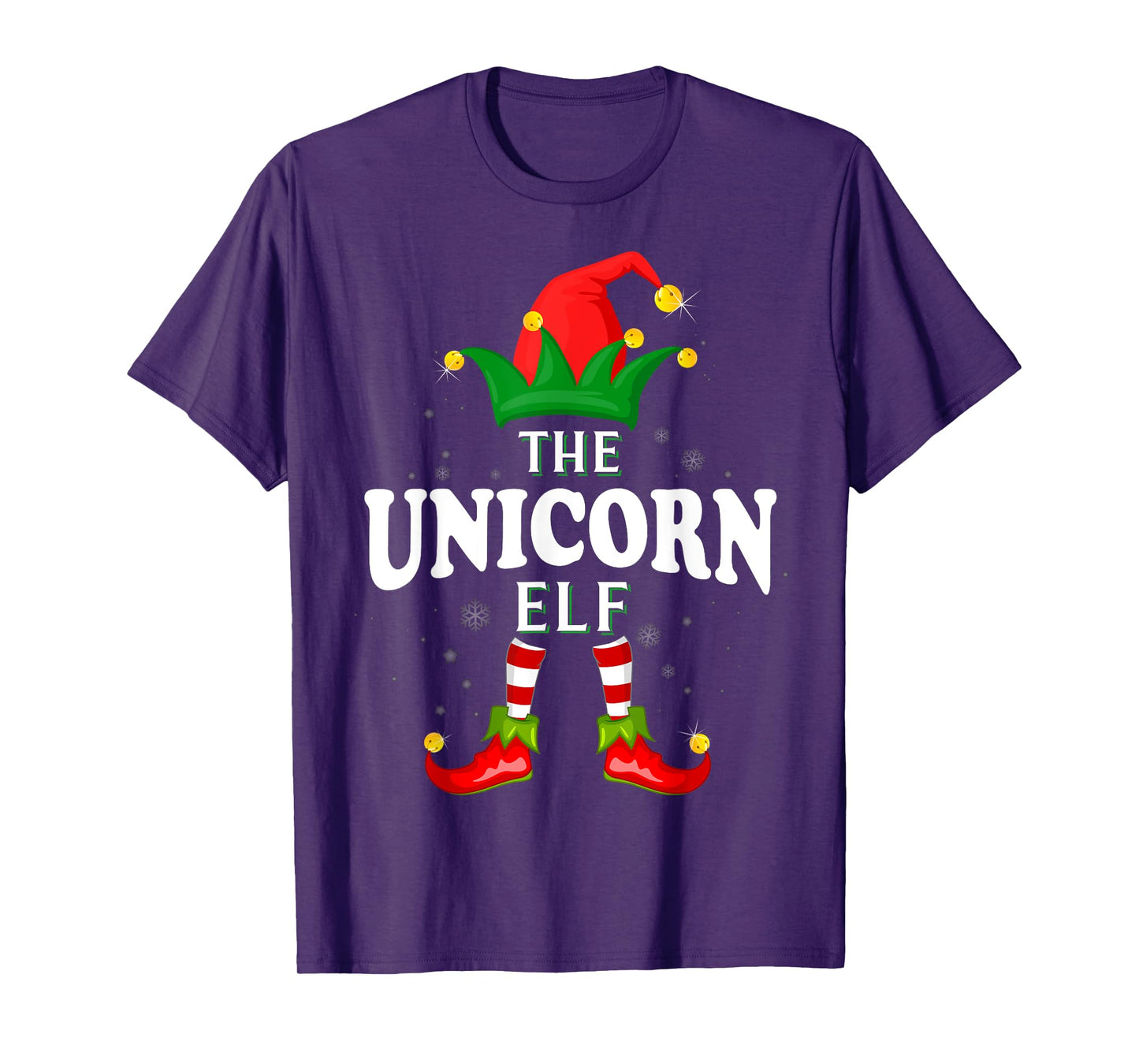 Xmas Unicorn Elf Family Matching Christmas Pajama T-Shirt