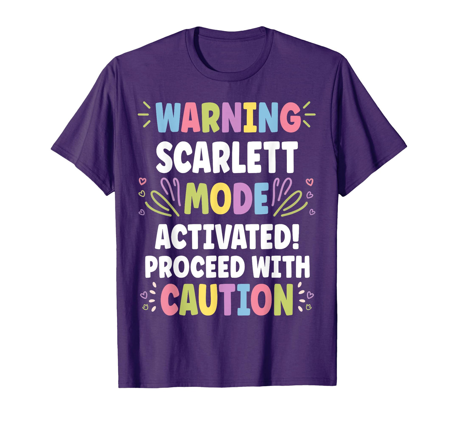 SCARLETT Personalized Name Funny Cute Custom SCARLETT Name T-Shirt