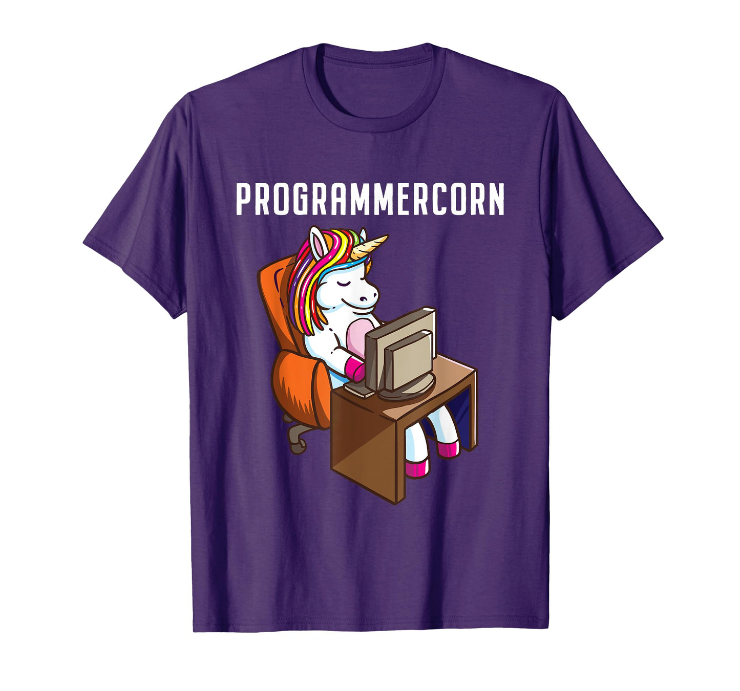 Funny Programmer Unicorn Programming Coding Nerd Girls Gift T-Shirt