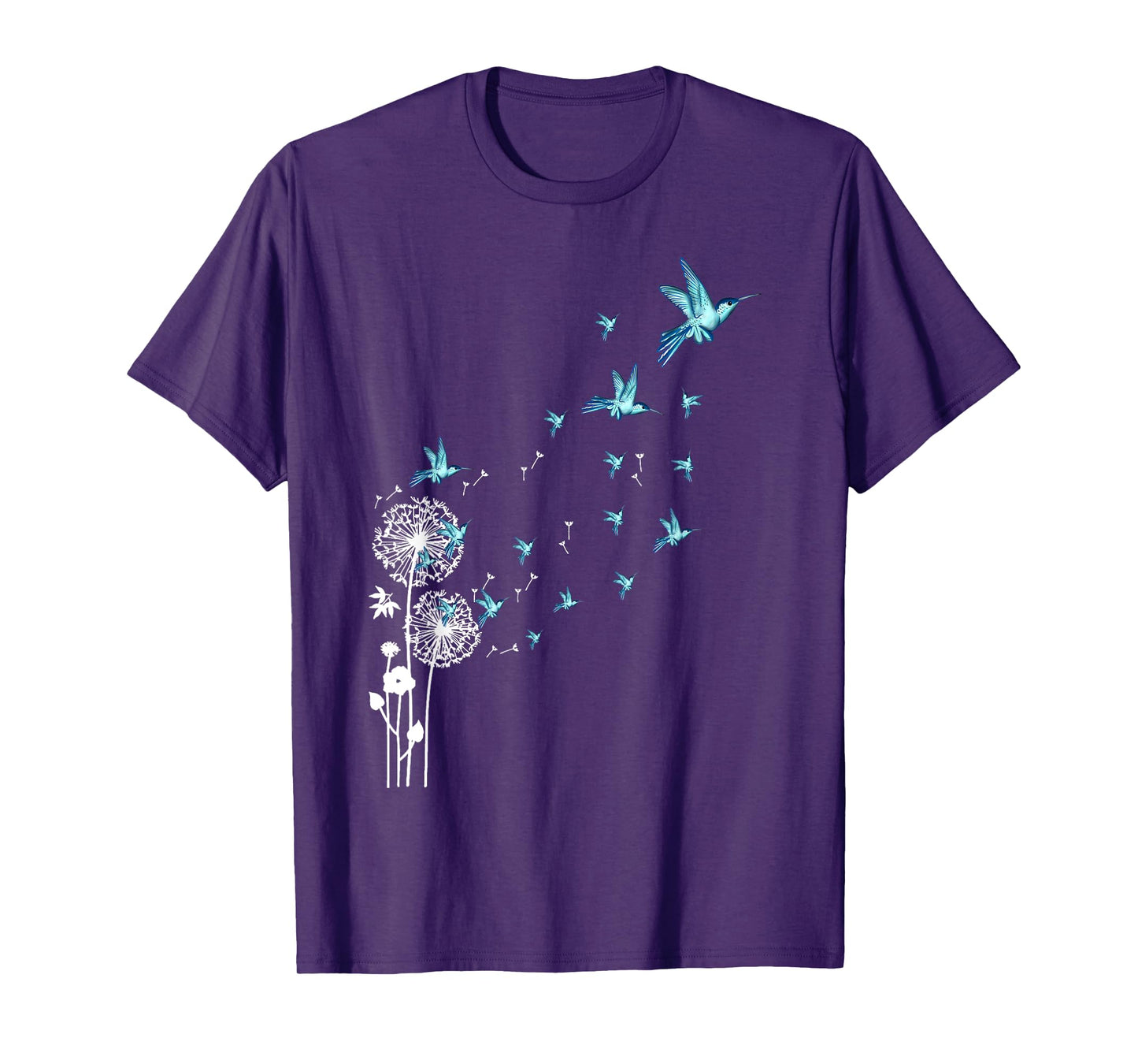 Cute Dandelion hummingbird bird motif bird of paradise T-Shirt
