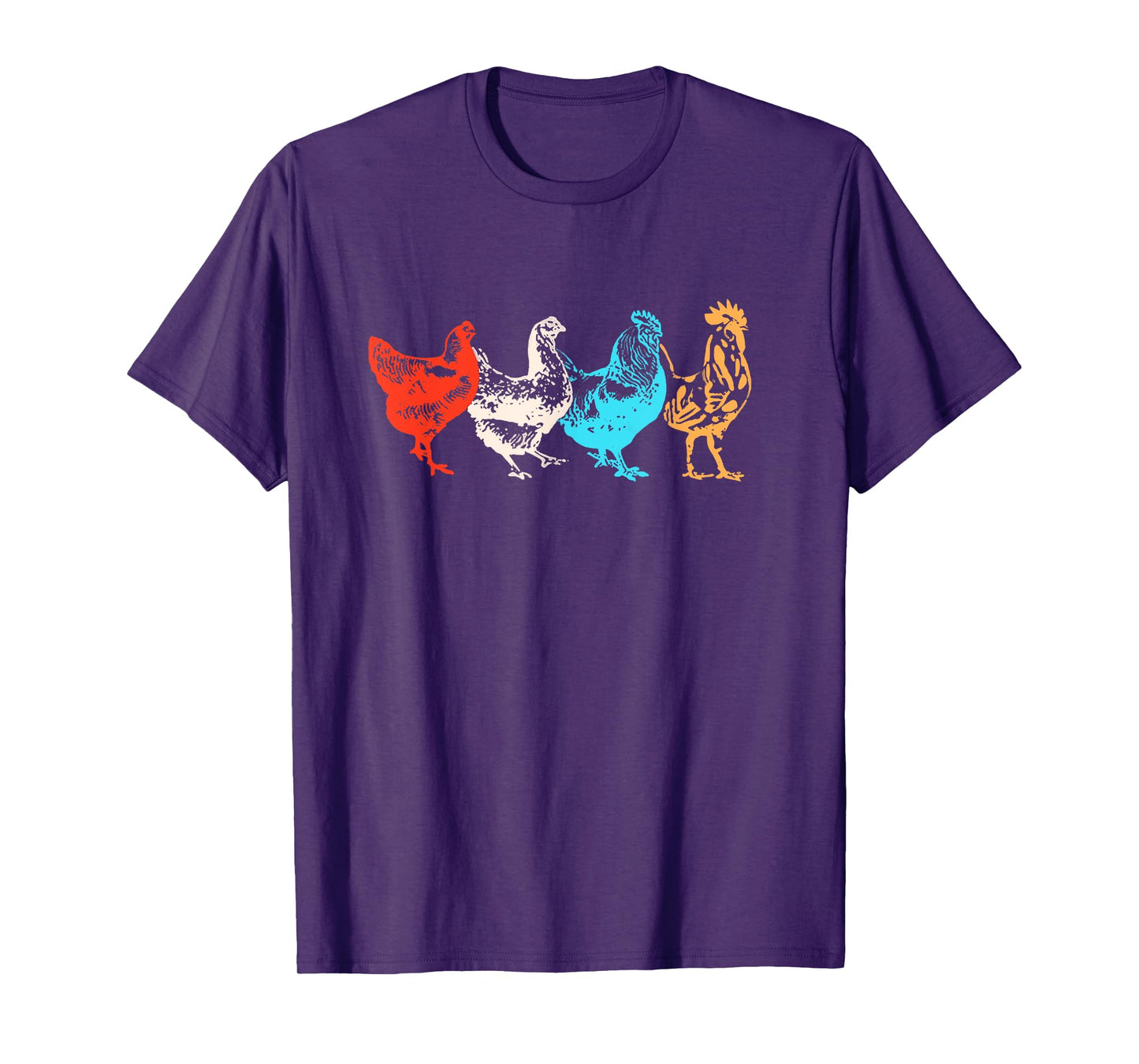 Chicken Shirt Women Girl Farm Funny Chicken Graphic T-Shirt
