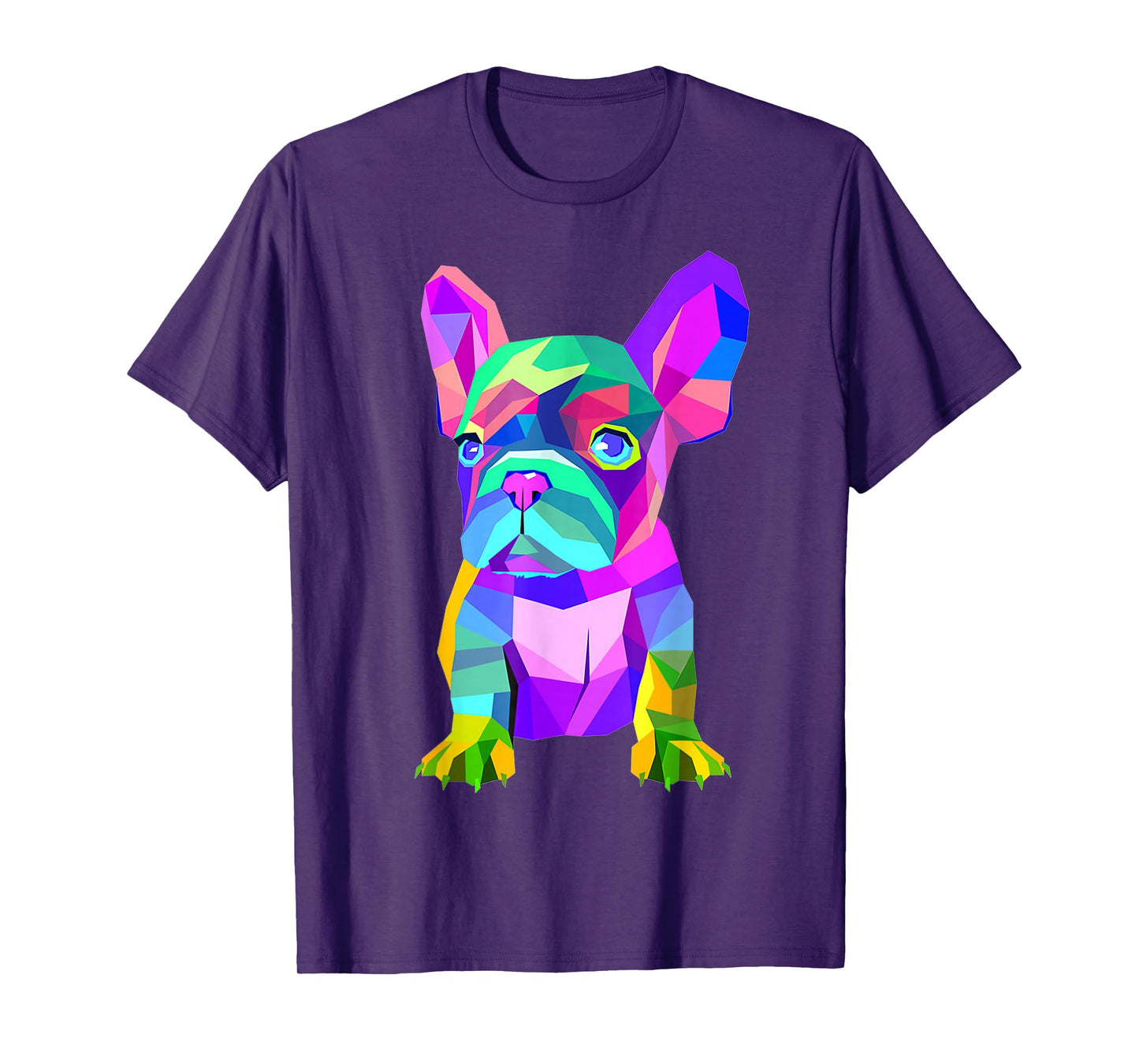 Colored Dog Frenchie Breed, Cute French Bulldog T-Shirt