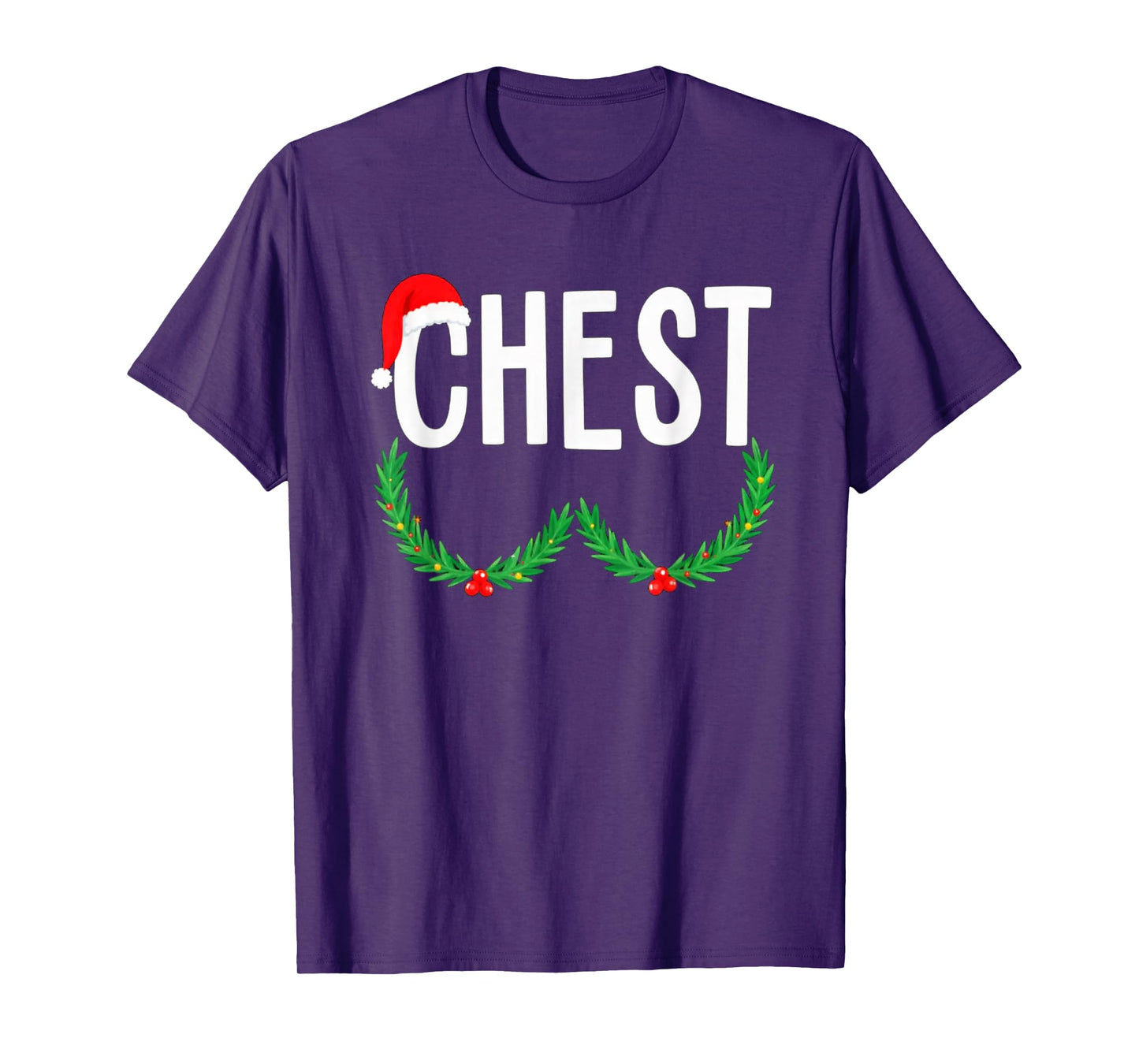 Chest Nuts Matching Chestnuts Funny Christmas Couples Chest T-Shirt