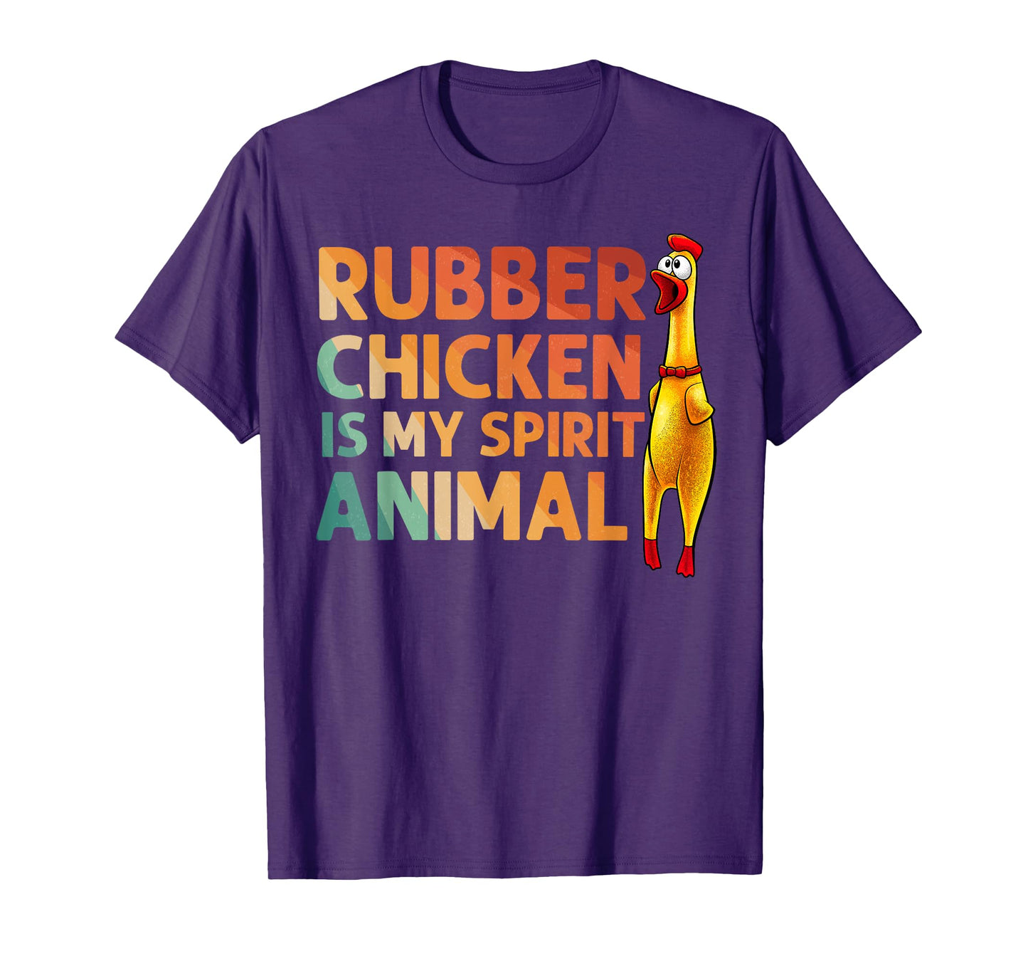 Funny Rubber Chicken Art For Men Women Kids Rubber Chicken T-Shirt