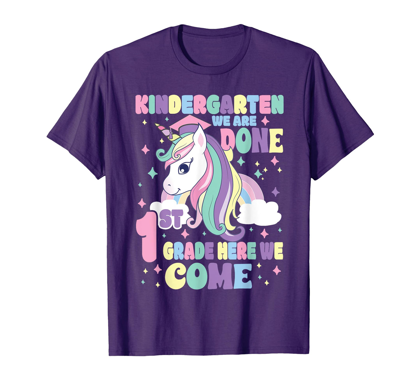 Kindergarten Graduation Magical Unicorn Girls Graduation T-Shirt